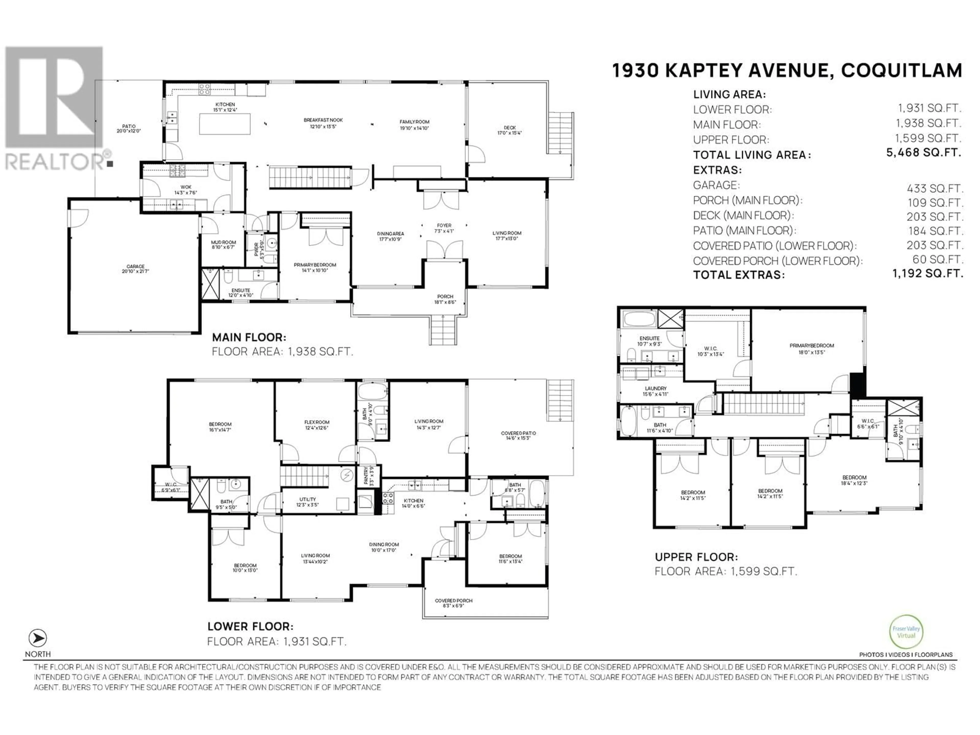 Floor plan for 1930 KAPTEY AVENUE, Coquitlam British Columbia V3K6P1