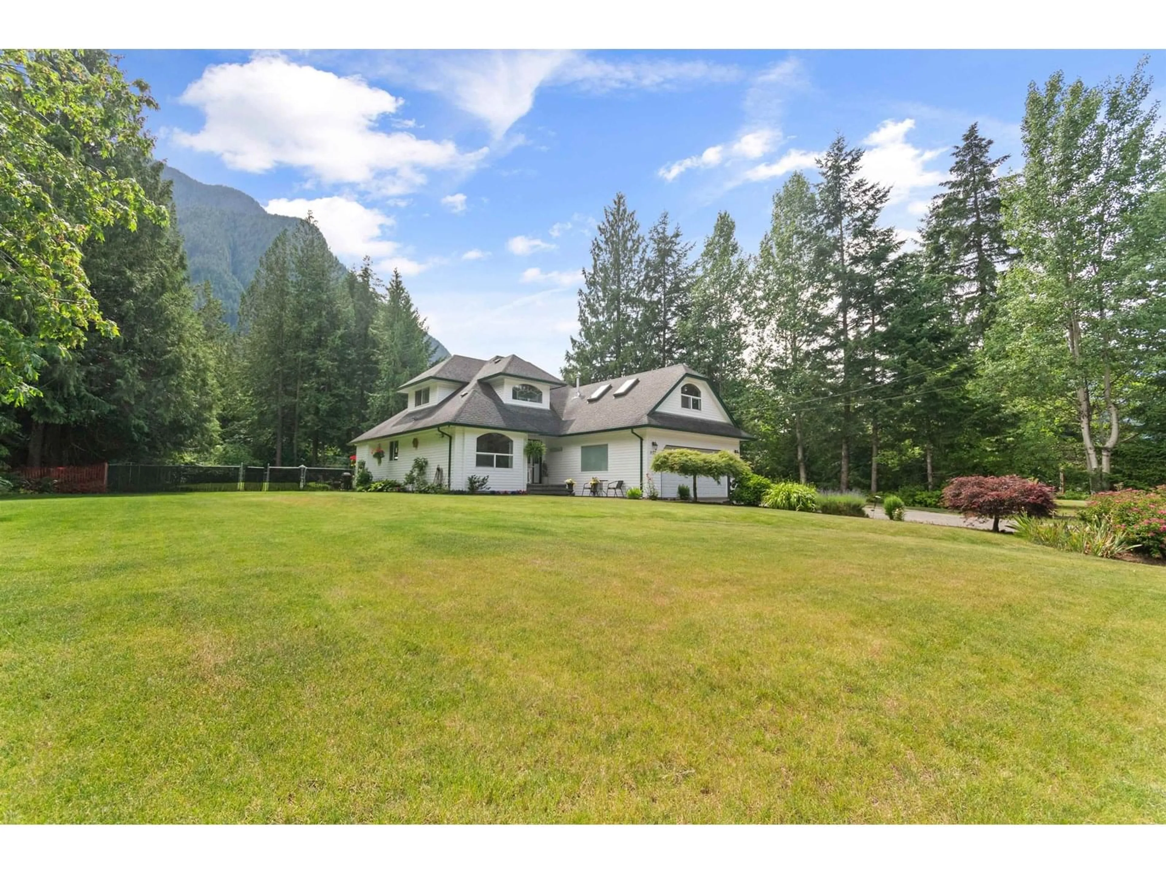 A pic from outside/outdoor area/front of a property/back of a property/a pic from drone, mountain view for 65711 GARDNER DRIVE, Hope British Columbia V0X1L1