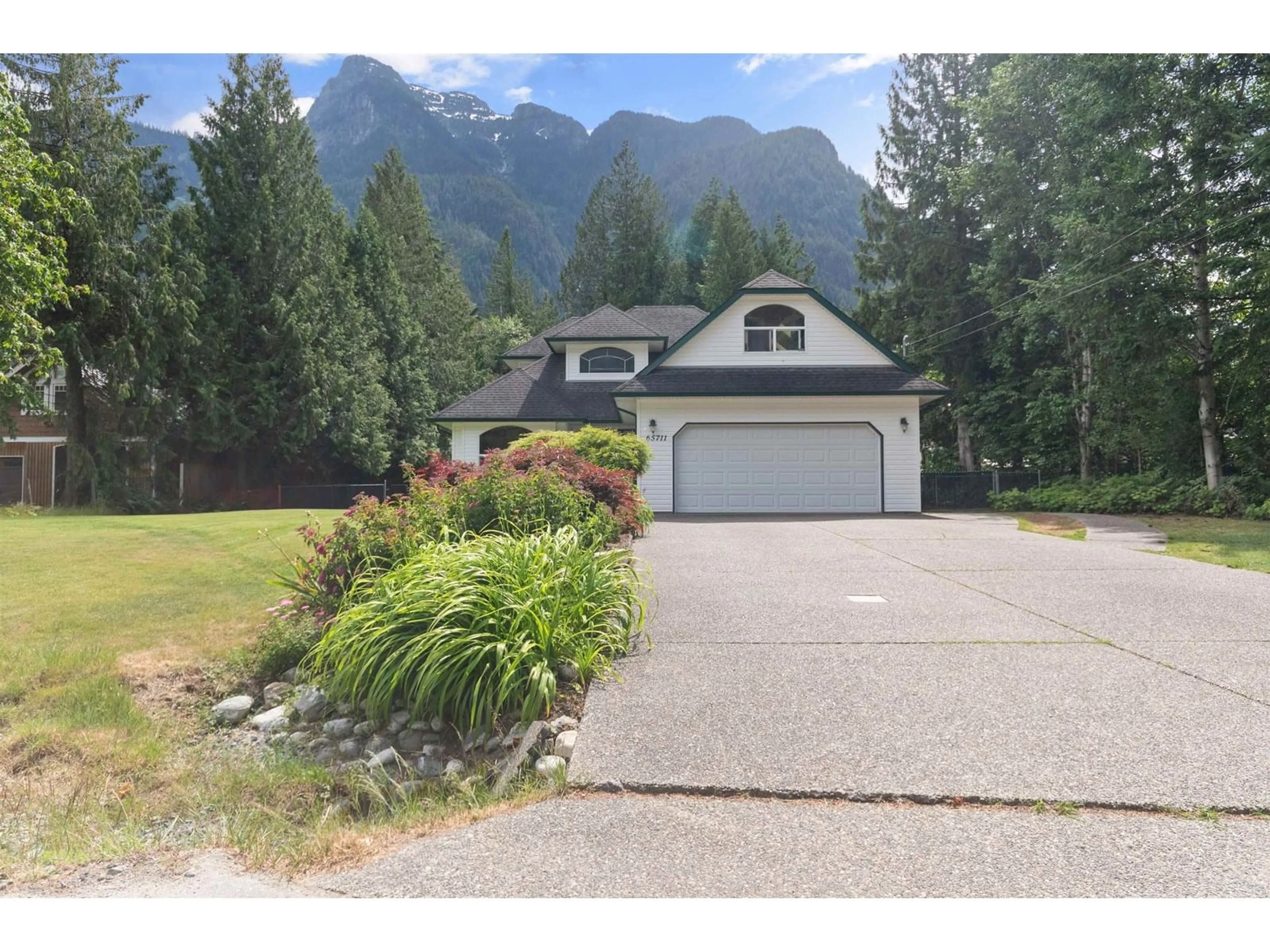 A pic from outside/outdoor area/front of a property/back of a property/a pic from drone, mountain view for 65711 GARDNER DRIVE, Hope British Columbia V0X1L1