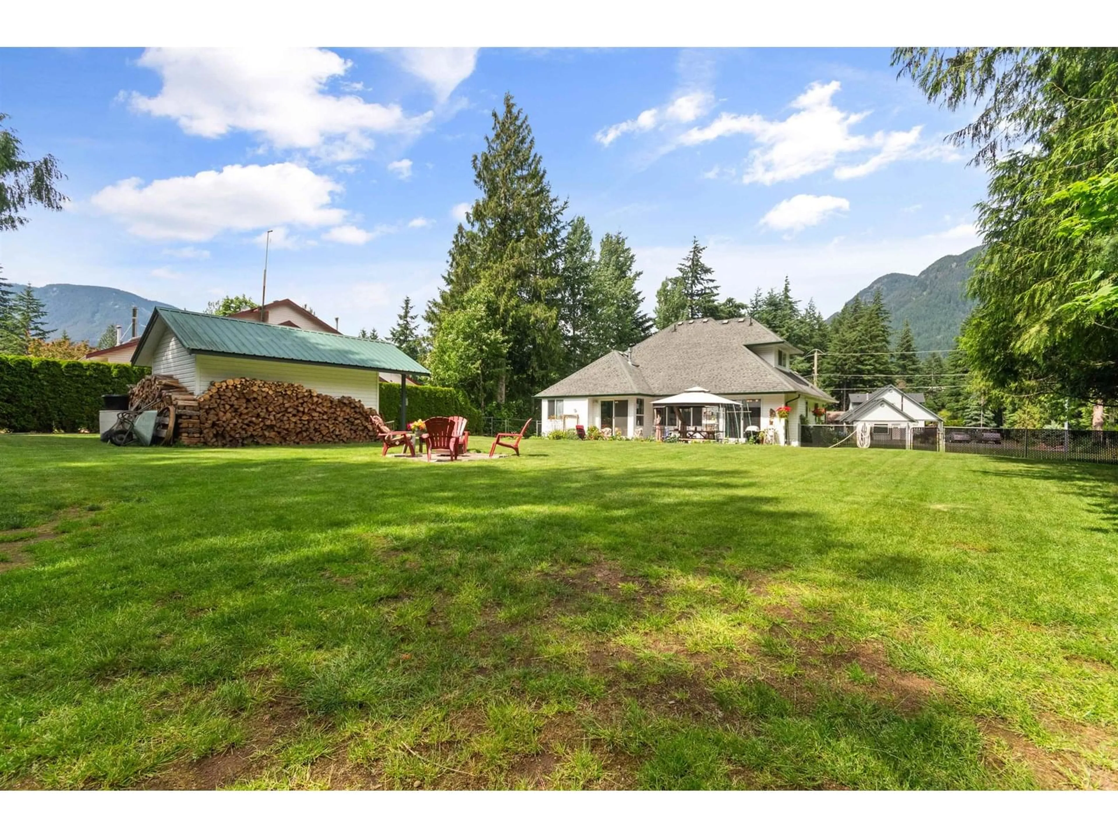 A pic from outside/outdoor area/front of a property/back of a property/a pic from drone, mountain view for 65711 GARDNER DRIVE, Hope British Columbia V0X1L1