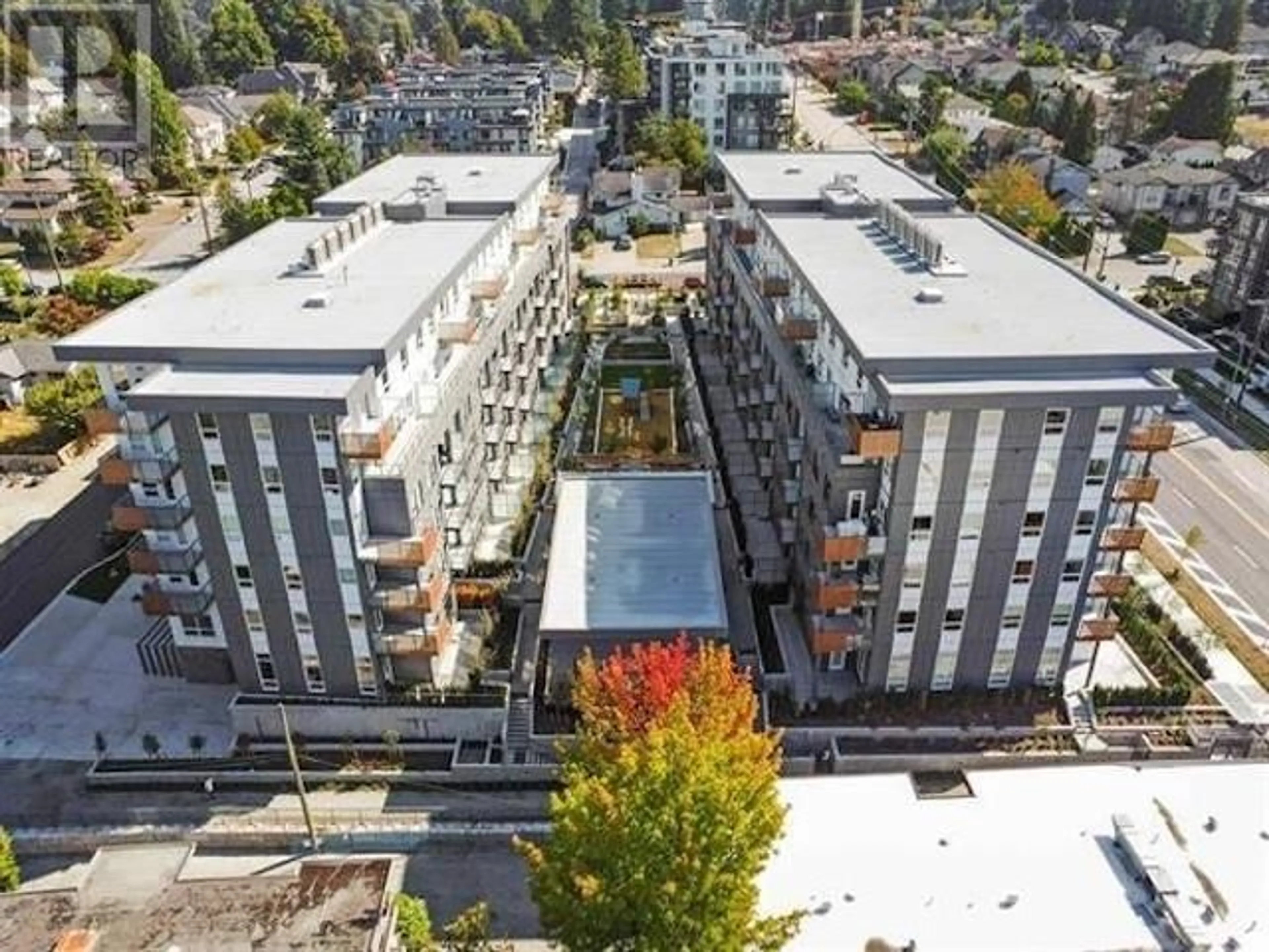 A pic from outside/outdoor area/front of a property/back of a property/a pic from drone, city buildings view from balcony for 301 - 645 COMO LAKE AVENUE, Coquitlam British Columbia V3J0N9