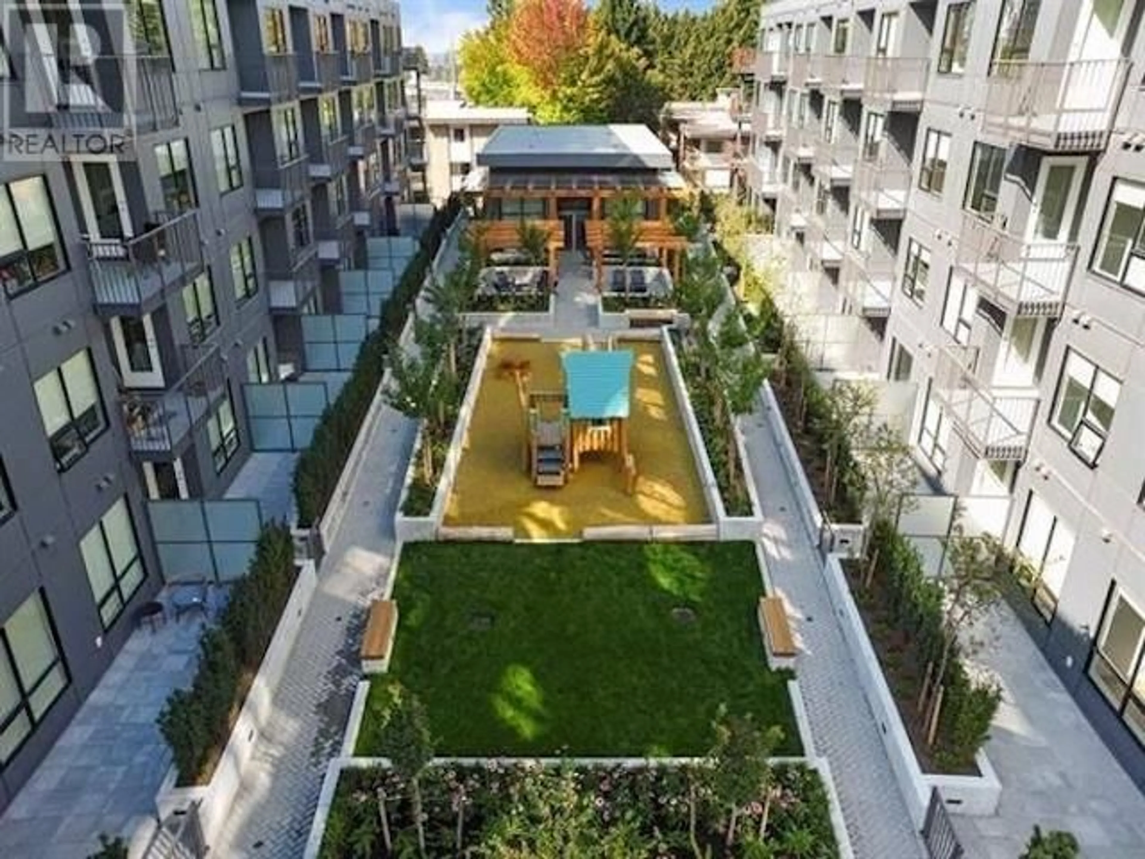 A pic from outside/outdoor area/front of a property/back of a property/a pic from drone, city buildings view from balcony for 301 - 645 COMO LAKE AVENUE, Coquitlam British Columbia V3J0N9