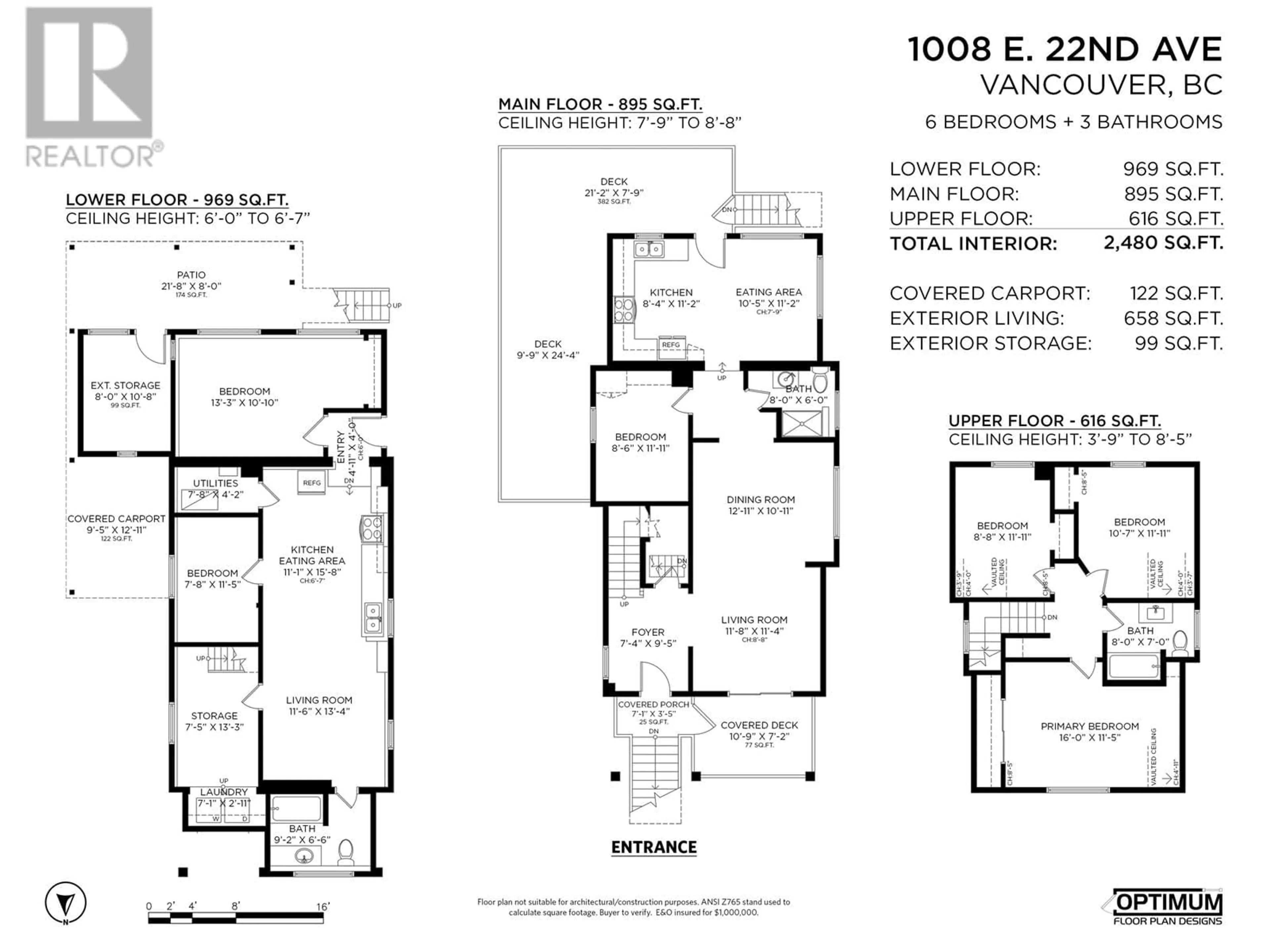 Floor plan for 1008 22ND AVENUE, Vancouver British Columbia V5V1W3