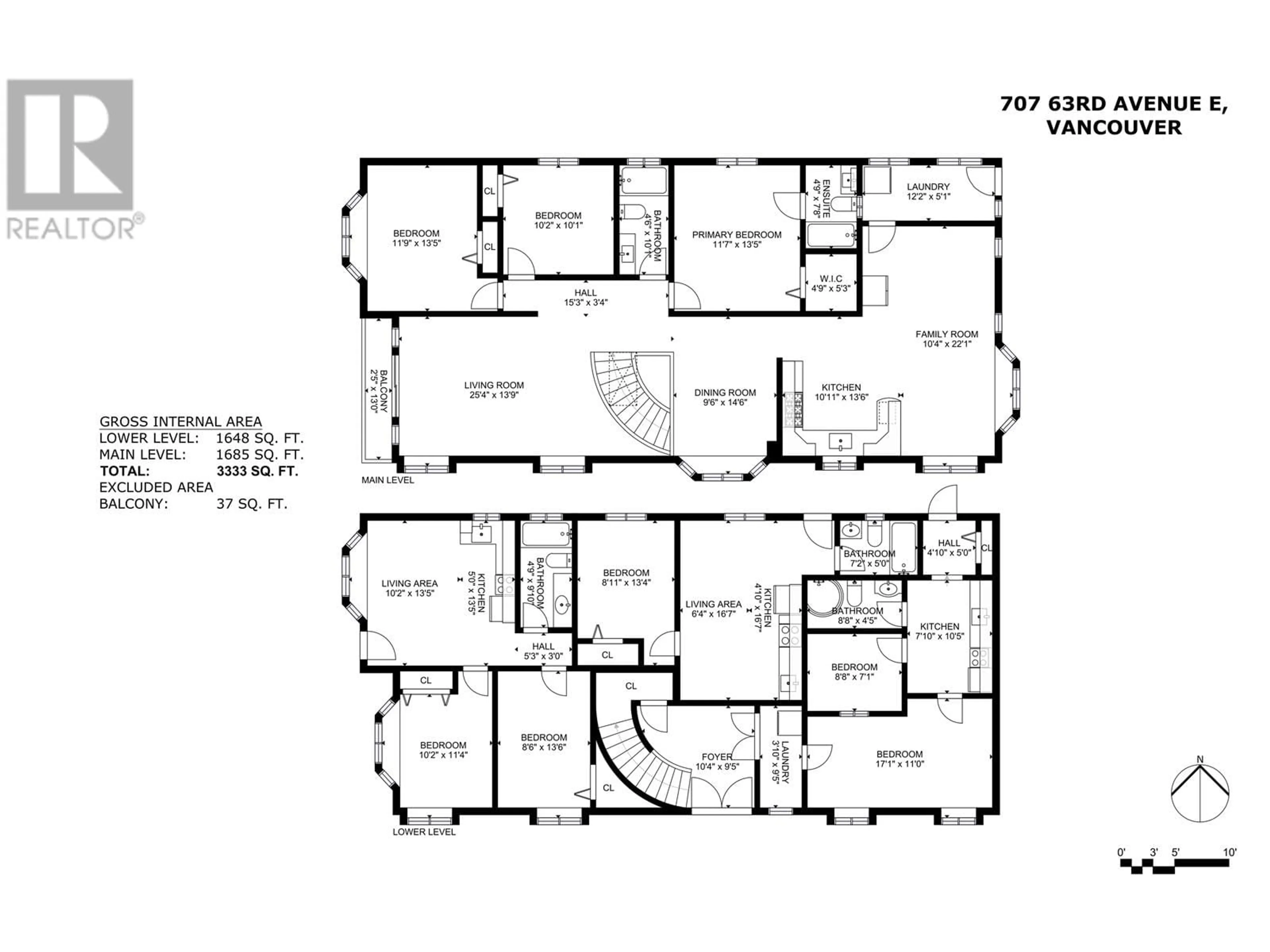 Floor plan for 707 63RD AVENUE, Vancouver British Columbia V5X2K6