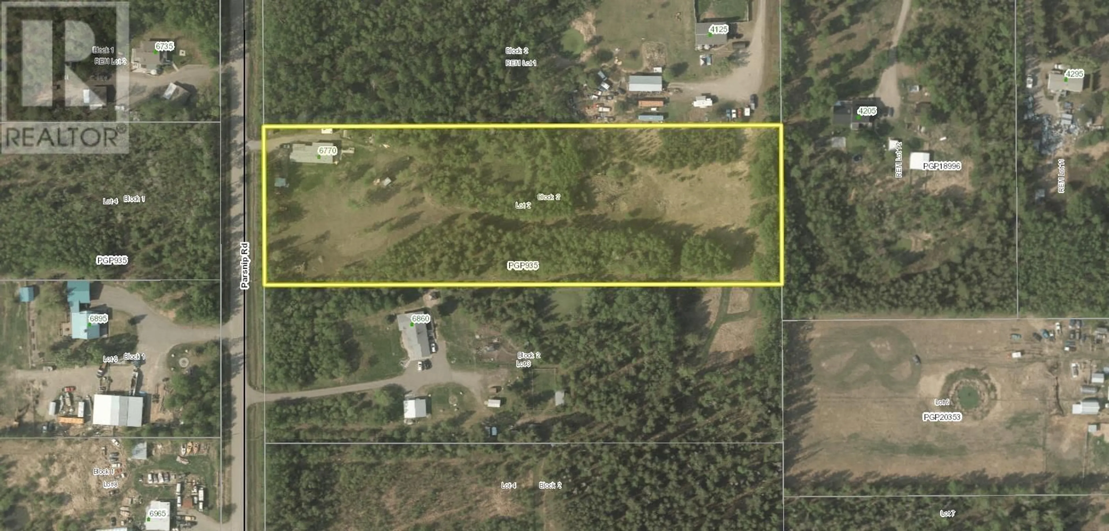 A pic from outside/outdoor area/front of a property/back of a property/a pic from drone, building for 6770 PARSNIP ROAD, Prince George British Columbia V2N6E8