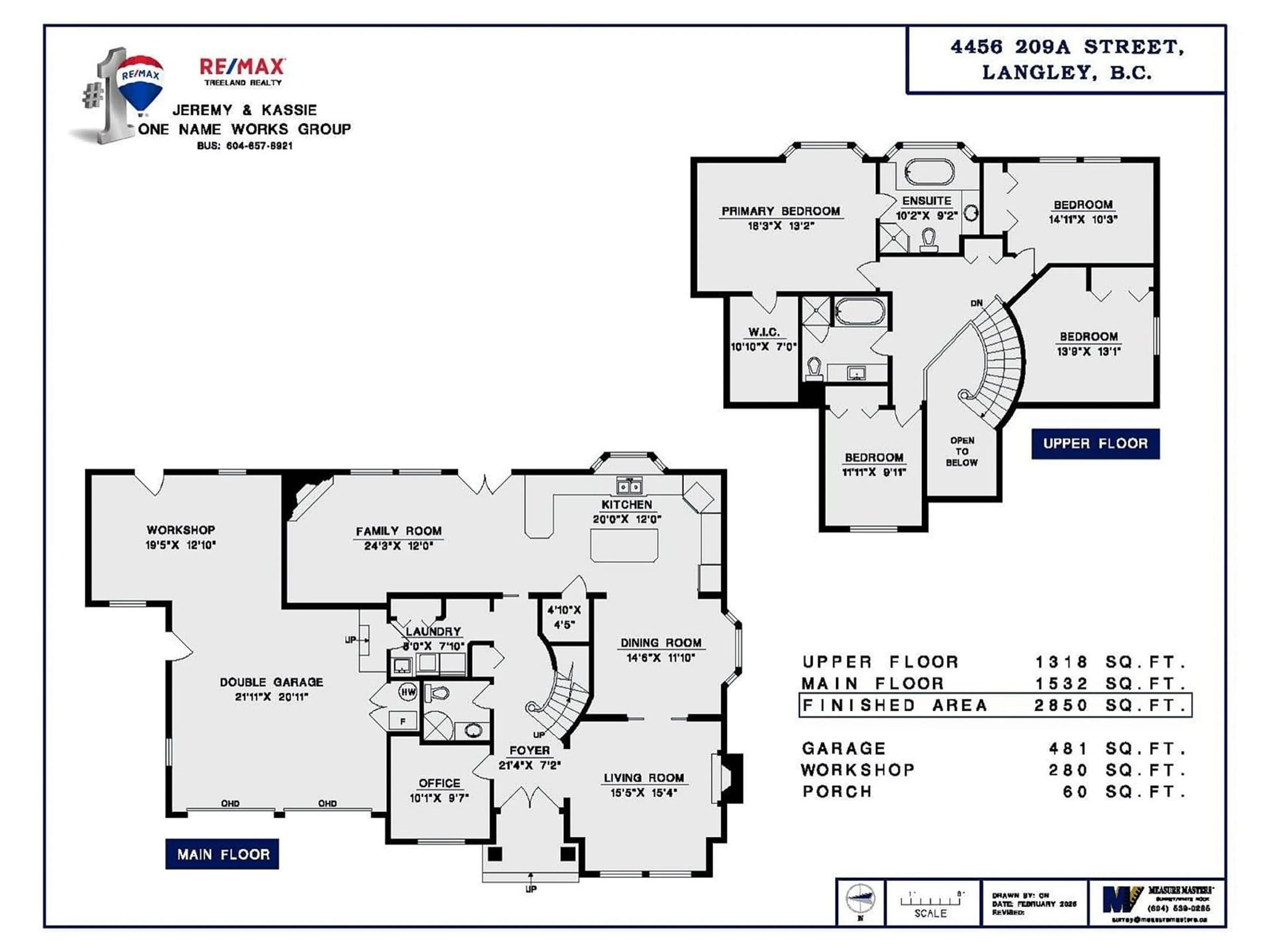 Floor plan for 4456 209A, Langley British Columbia V3A8Y6