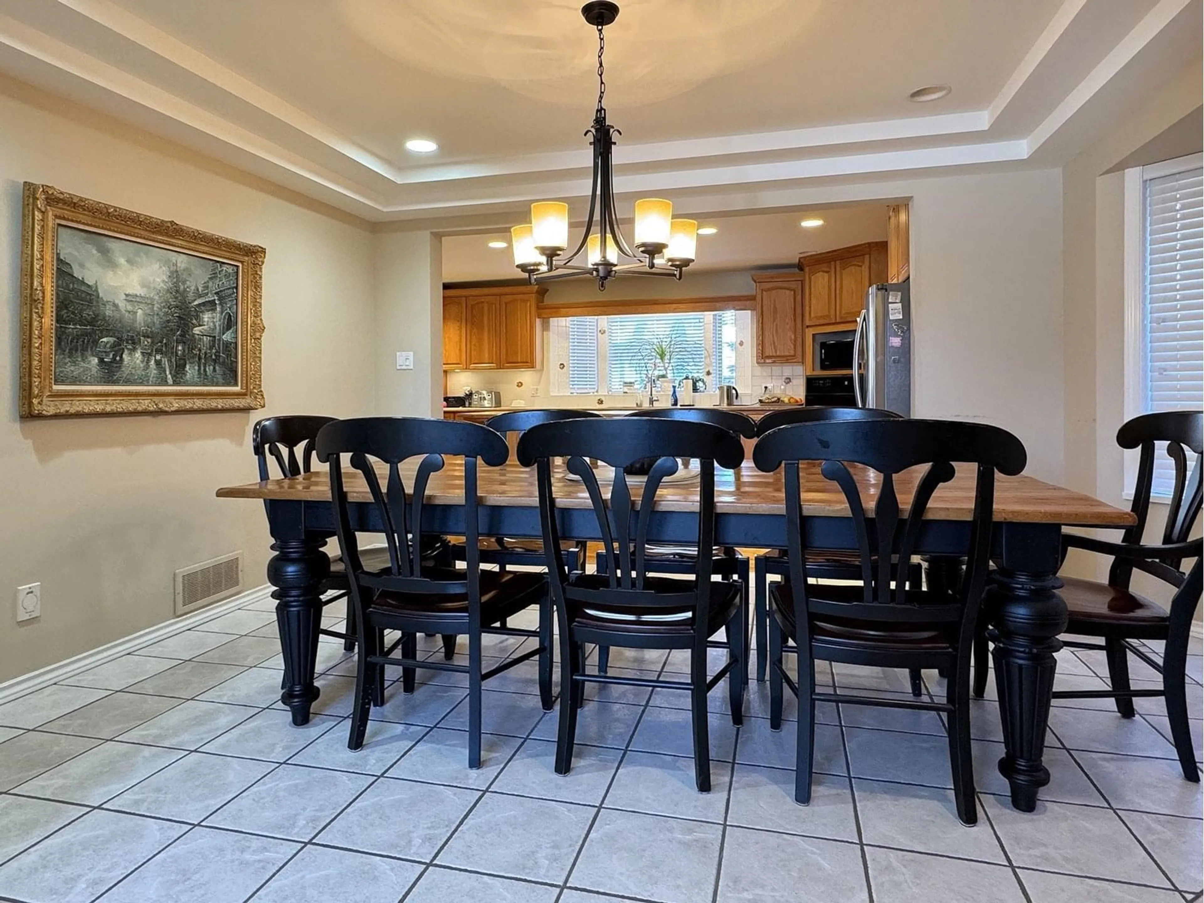 Dining room, ceramic/tile floor for 4456 209A, Langley British Columbia V3A8Y6