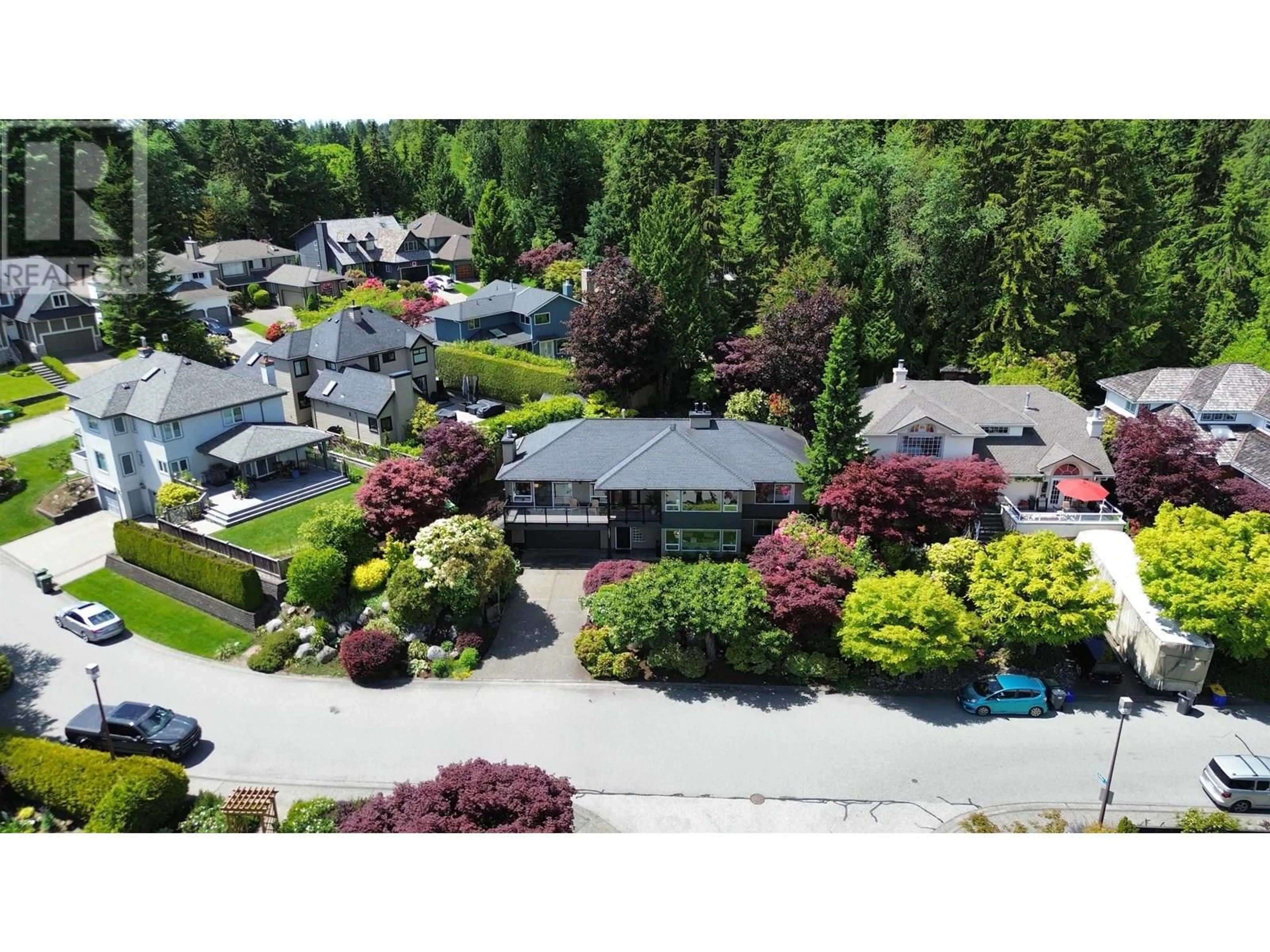 A pic from outside/outdoor area/front of a property/back of a property/a pic from drone, street for 1651 COLDWELL ROAD, North Vancouver British Columbia V7G2N8