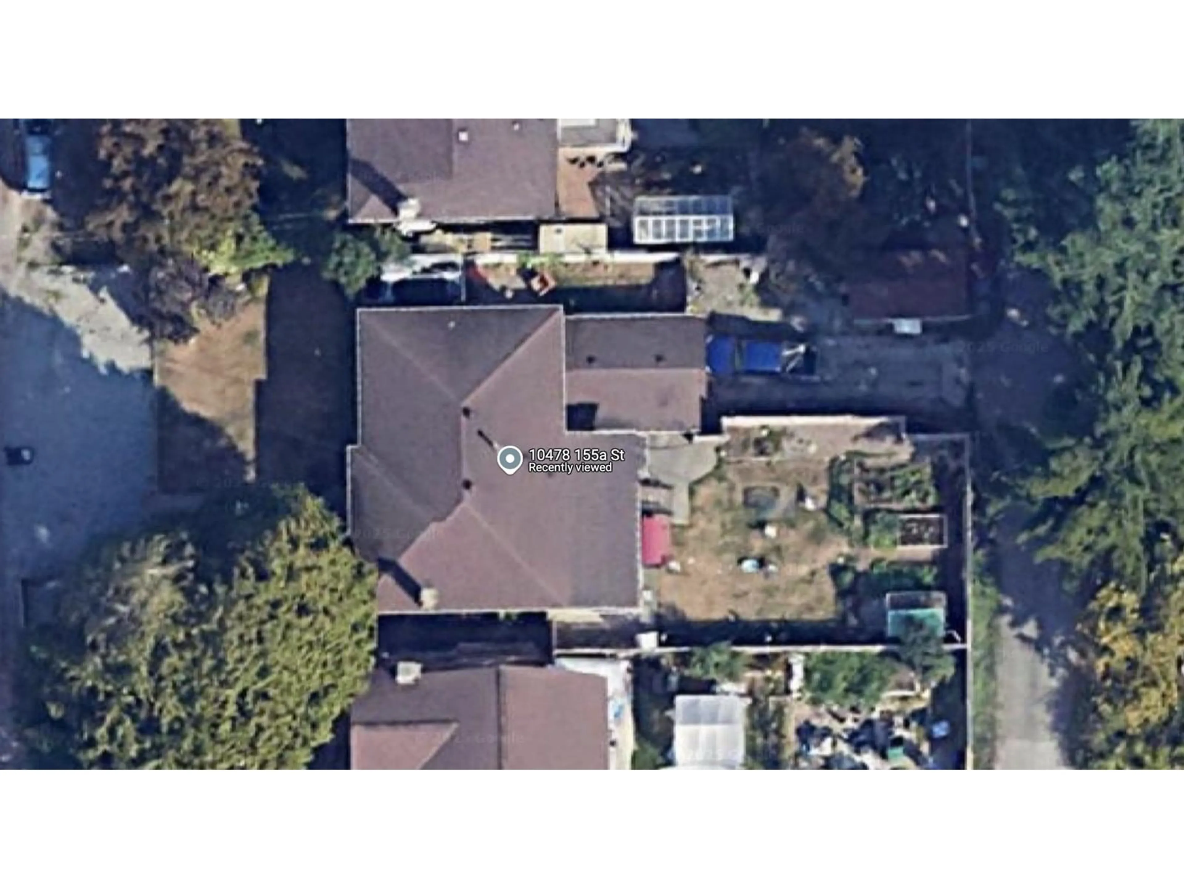 A pic from outside/outdoor area/front of a property/back of a property/a pic from drone, street for 10478 155A, Surrey British Columbia V3R4K7