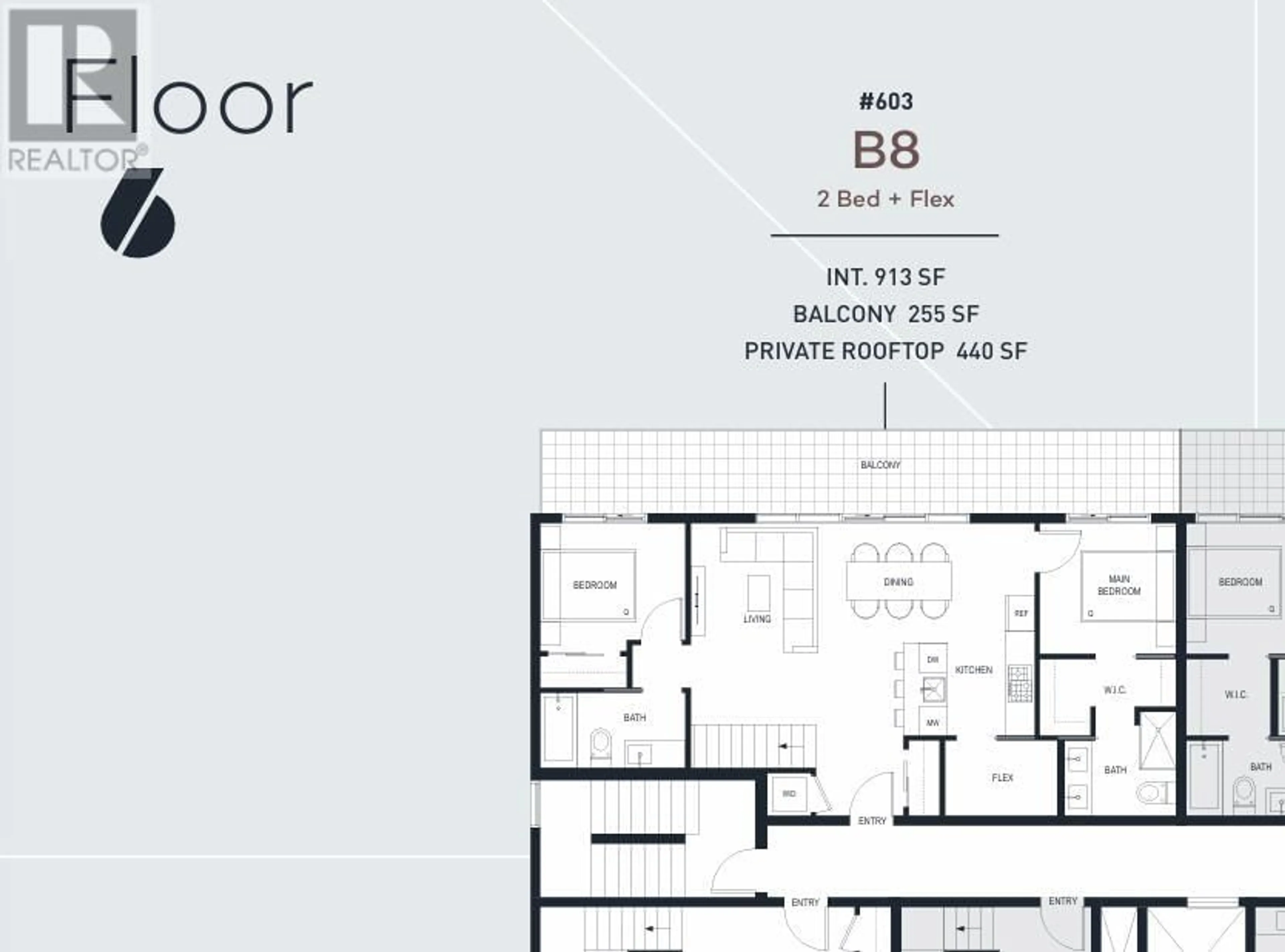 Floor plan for 603 - 2268 BROADWAY, Vancouver British Columbia V5N1W9