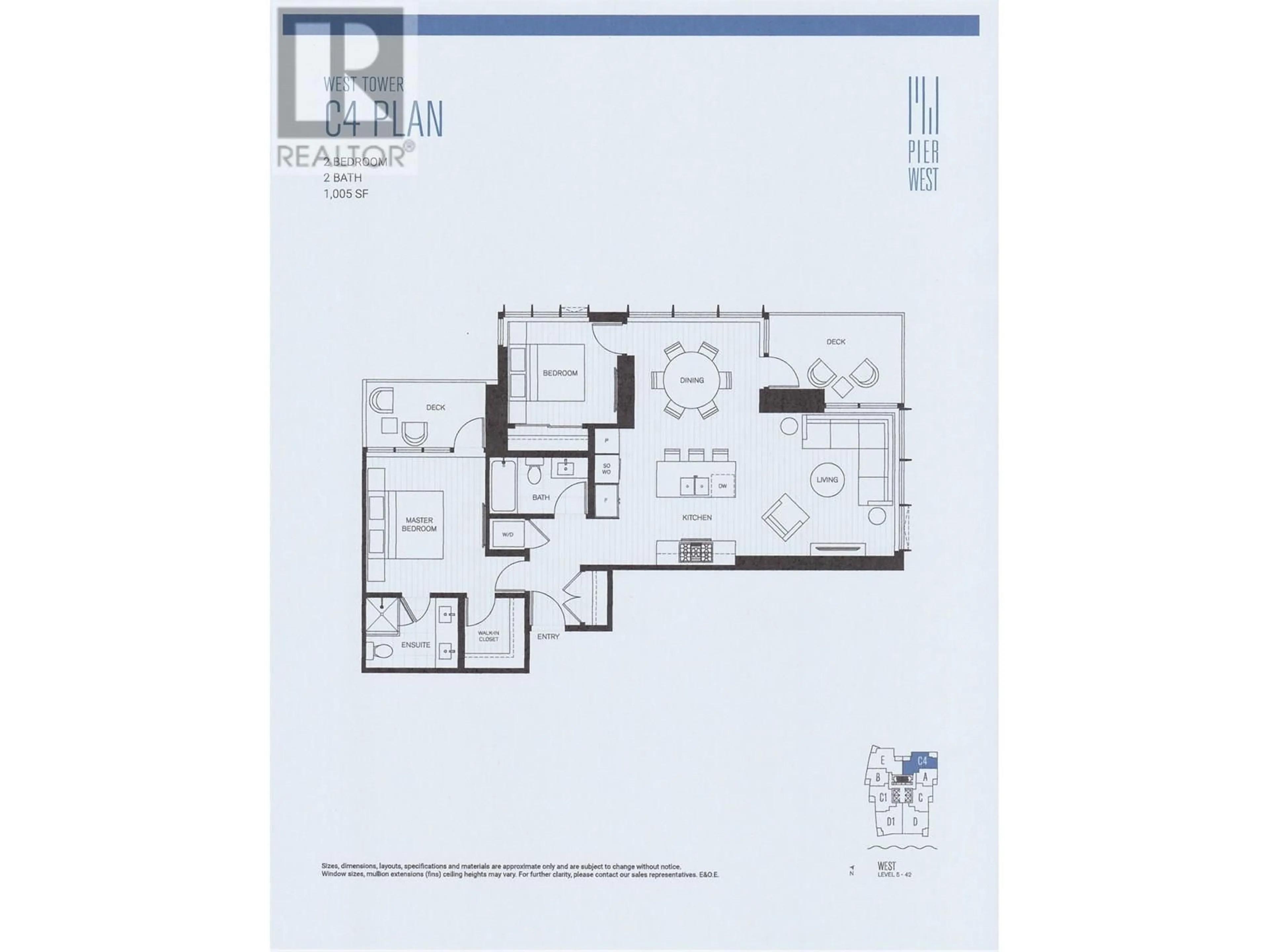Floor plan for 3004 - 680 QUAYSIDE DRIVE, New Westminster British Columbia V3M0P2