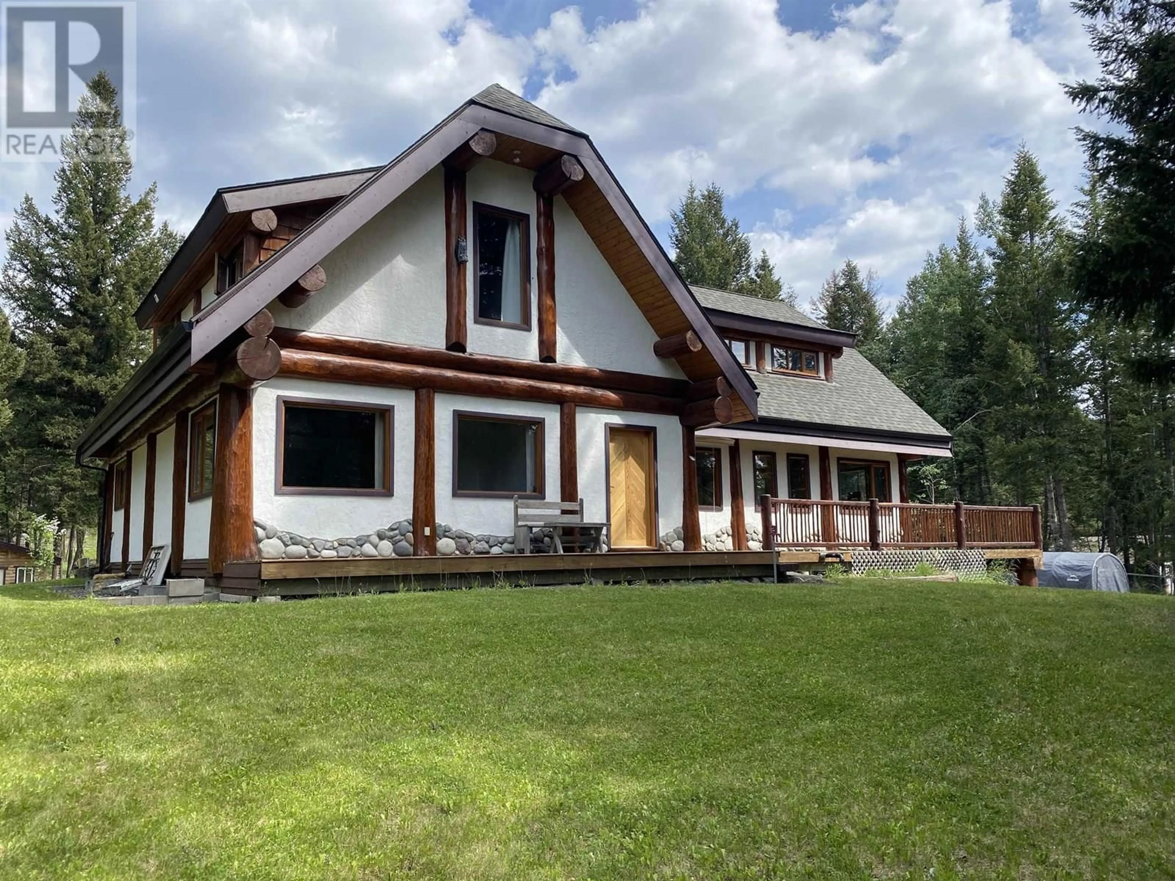 Home with vinyl exterior material, mountain view for 6419 LAMBLEY ROAD, 100 Mile House British Columbia V0K2E3