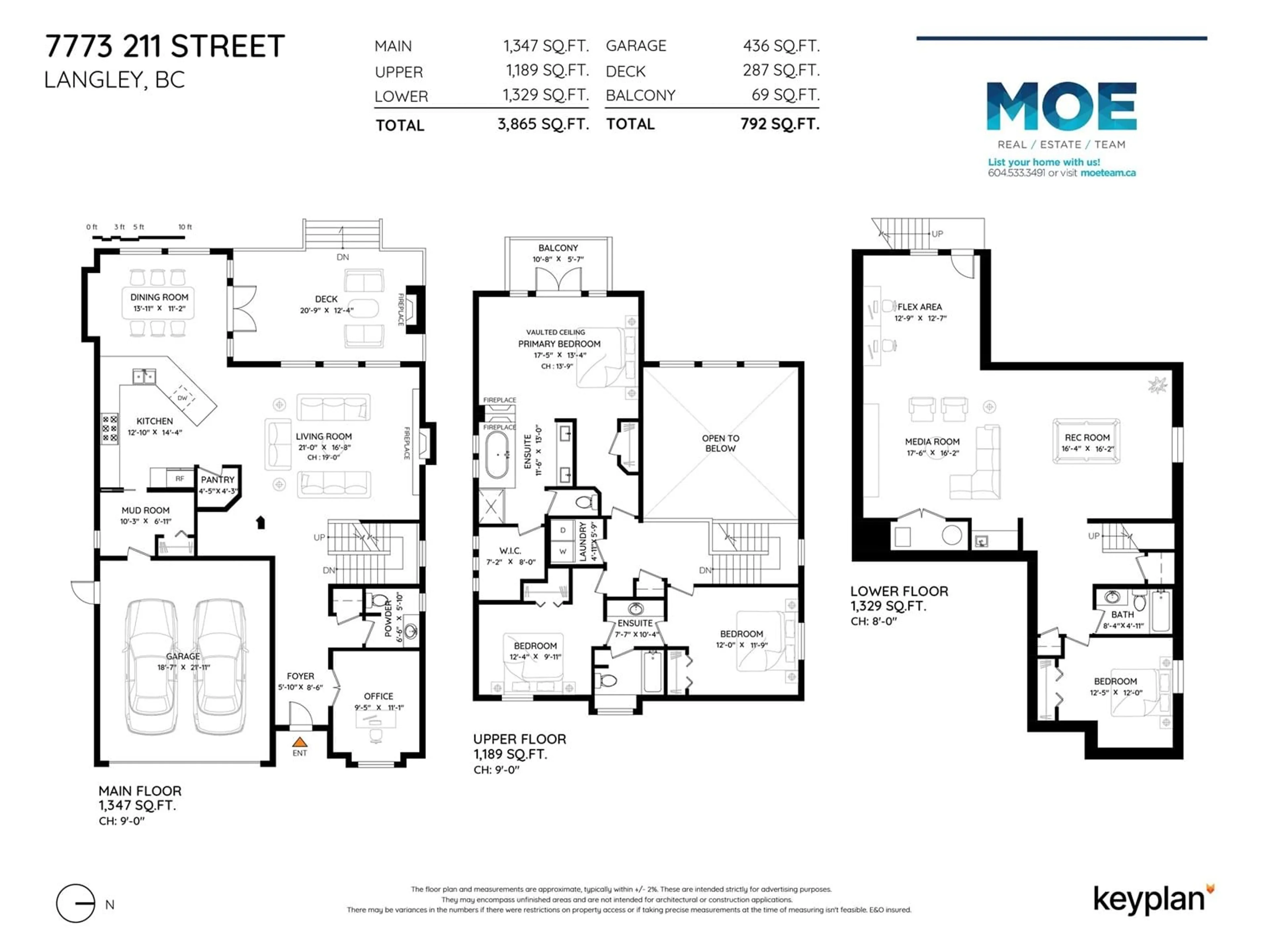 Floor plan for 7773 211TH, Langley British Columbia V2Y0H8