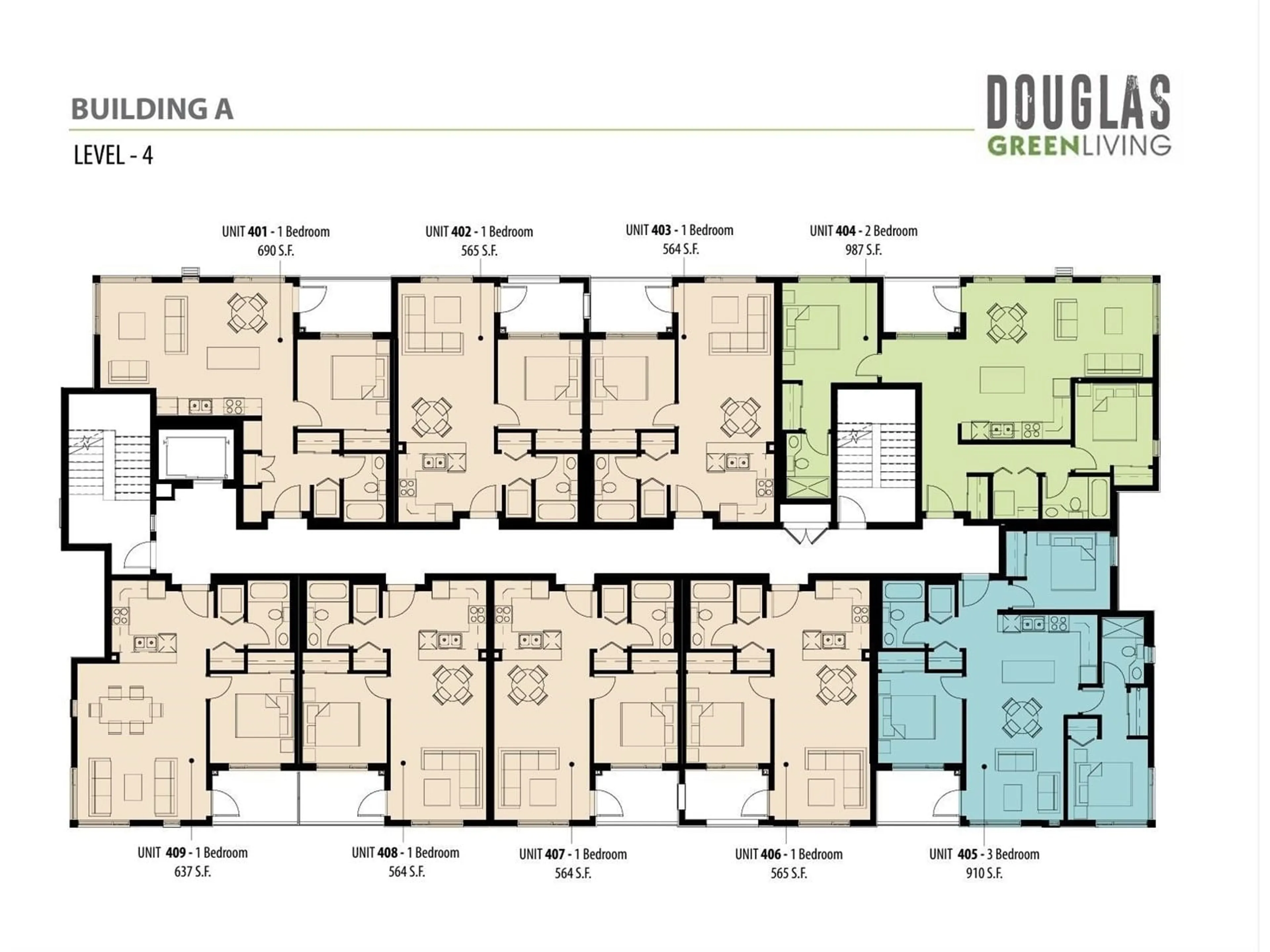 Floor plan for 404 - 185 175A, Surrey British Columbia V3S9S4