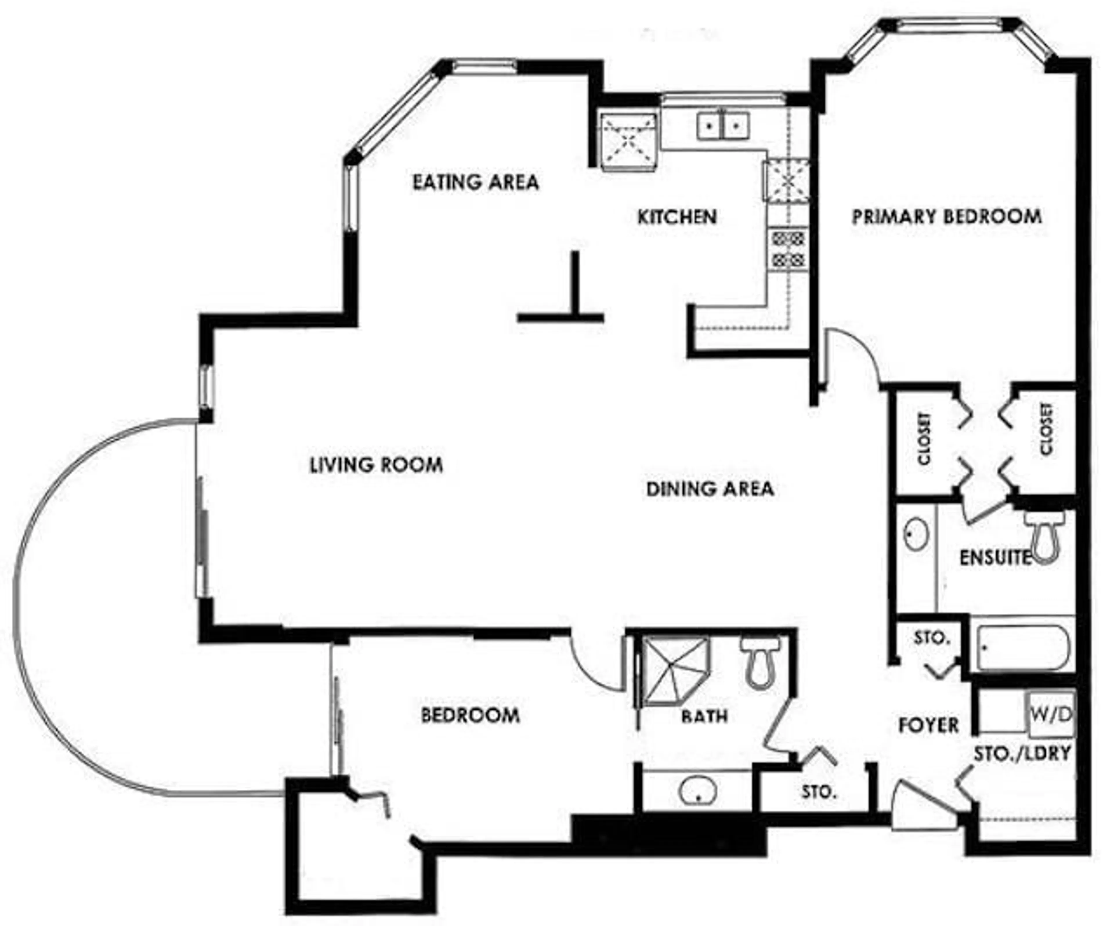 Floor plan for 407 - 1765 MARTIN, Surrey British Columbia V4A9T6