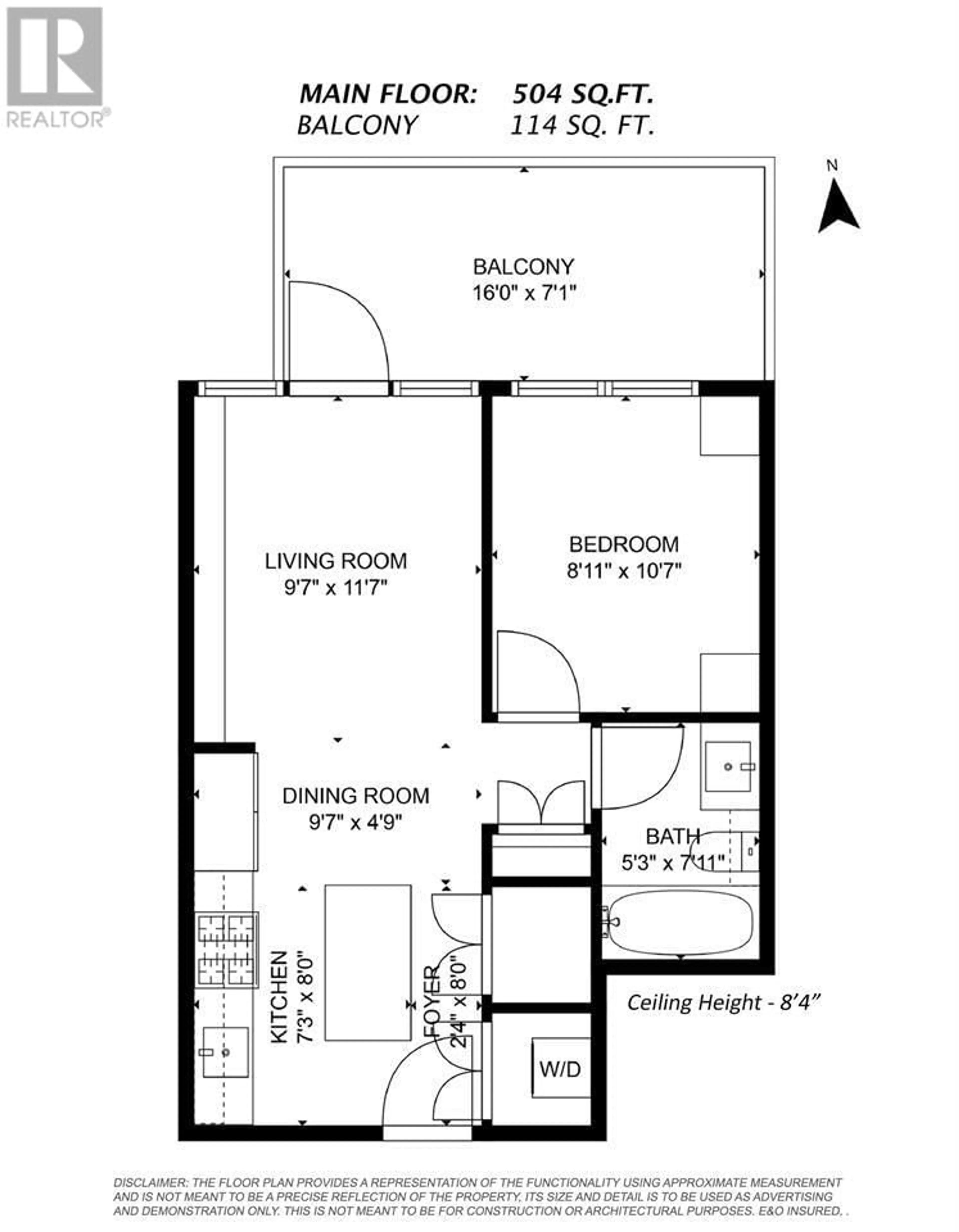 Floor plan for 1508 - 652 WHITING WAY, Coquitlam British Columbia V3J0K3