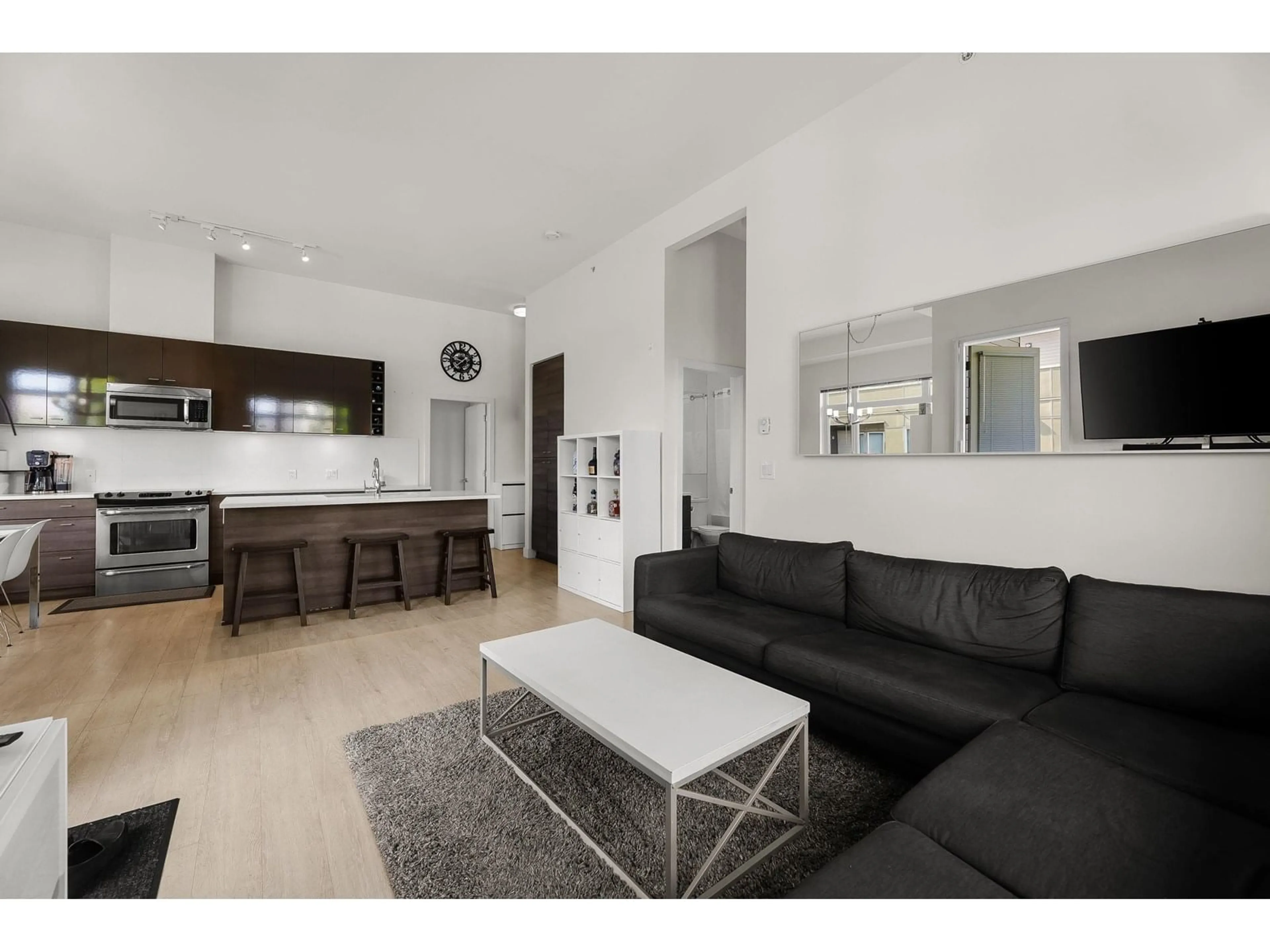 Living room with furniture, unknown for 411 - 13925 FRASER, Surrey British Columbia V3T4E6