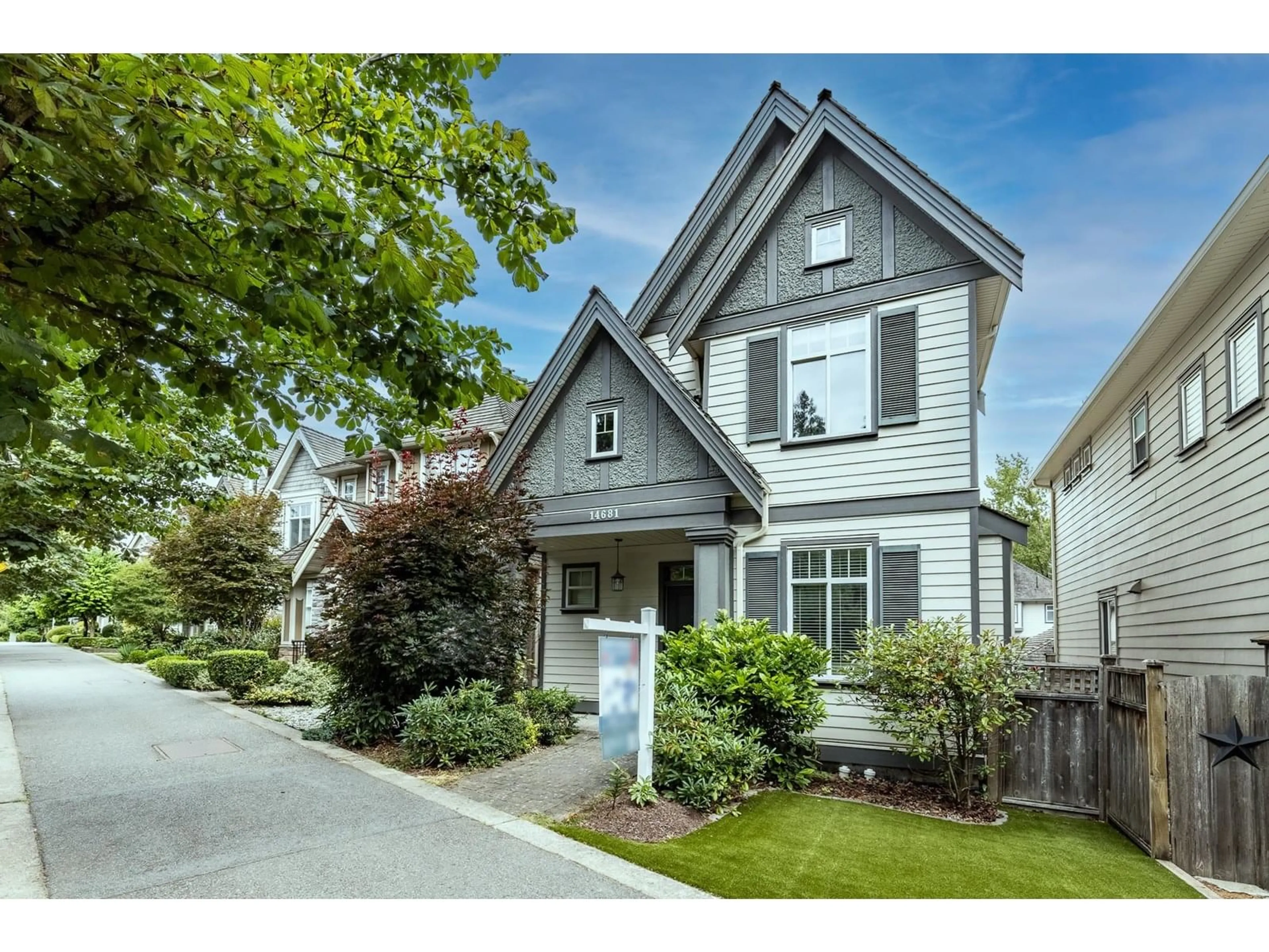 Home with vinyl exterior material, street for 14681 WINTER, Surrey British Columbia V4P0E3
