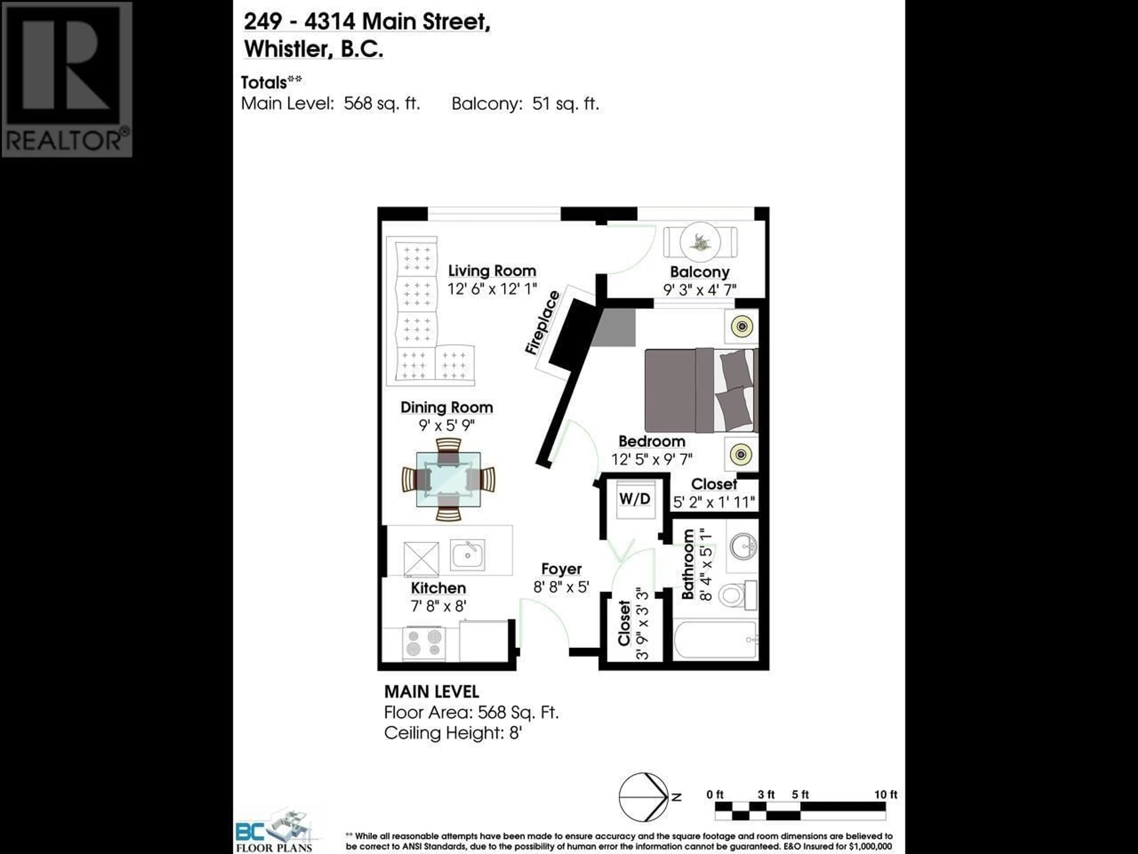 Floor plan for 249 - 4314 MAIN STREET, Whistler British Columbia V0N1B4