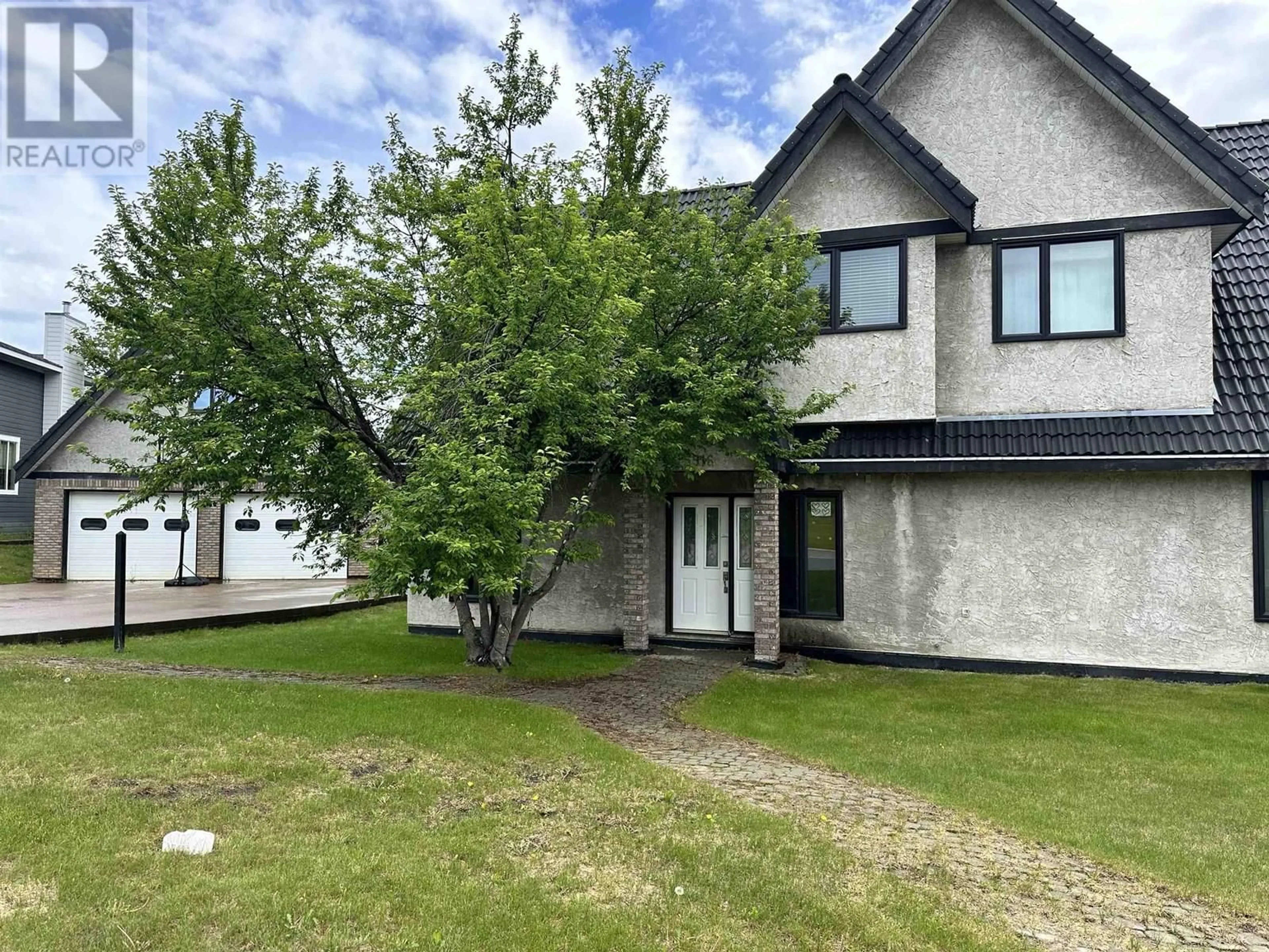 A pic from outside/outdoor area/front of a property/back of a property/a pic from drone, water/lake/river/ocean view for 5516 MINNAKER CRESCENT, Fort Nelson British Columbia V0C1R0