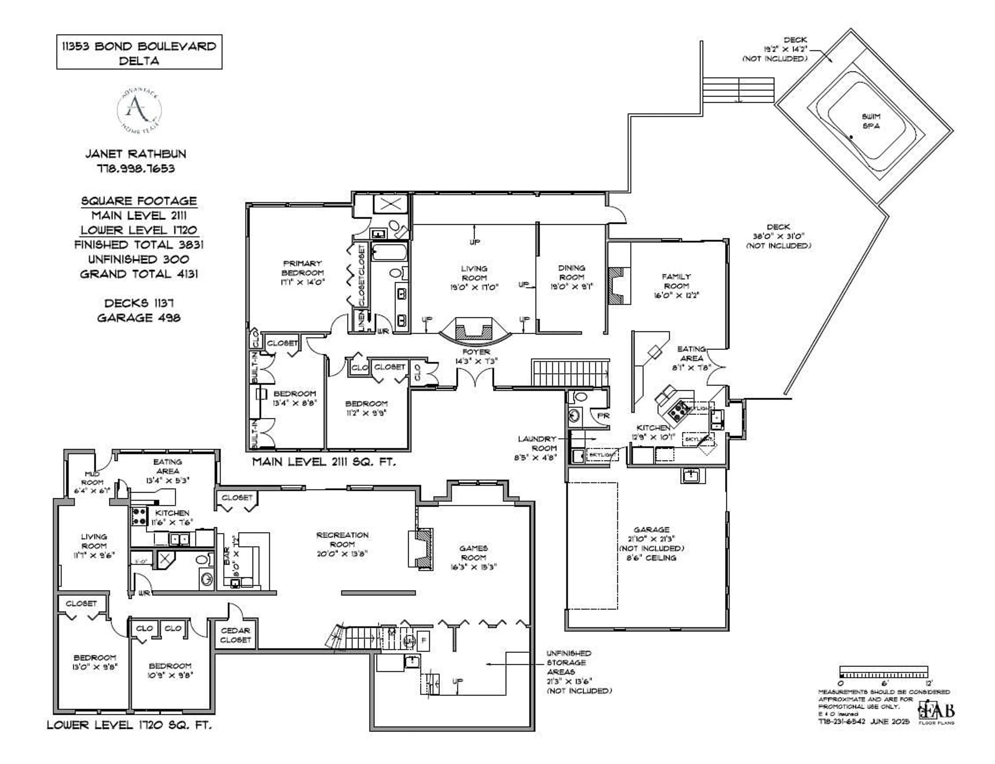 Floor plan for 11353 BOND, Delta British Columbia V4E1N4
