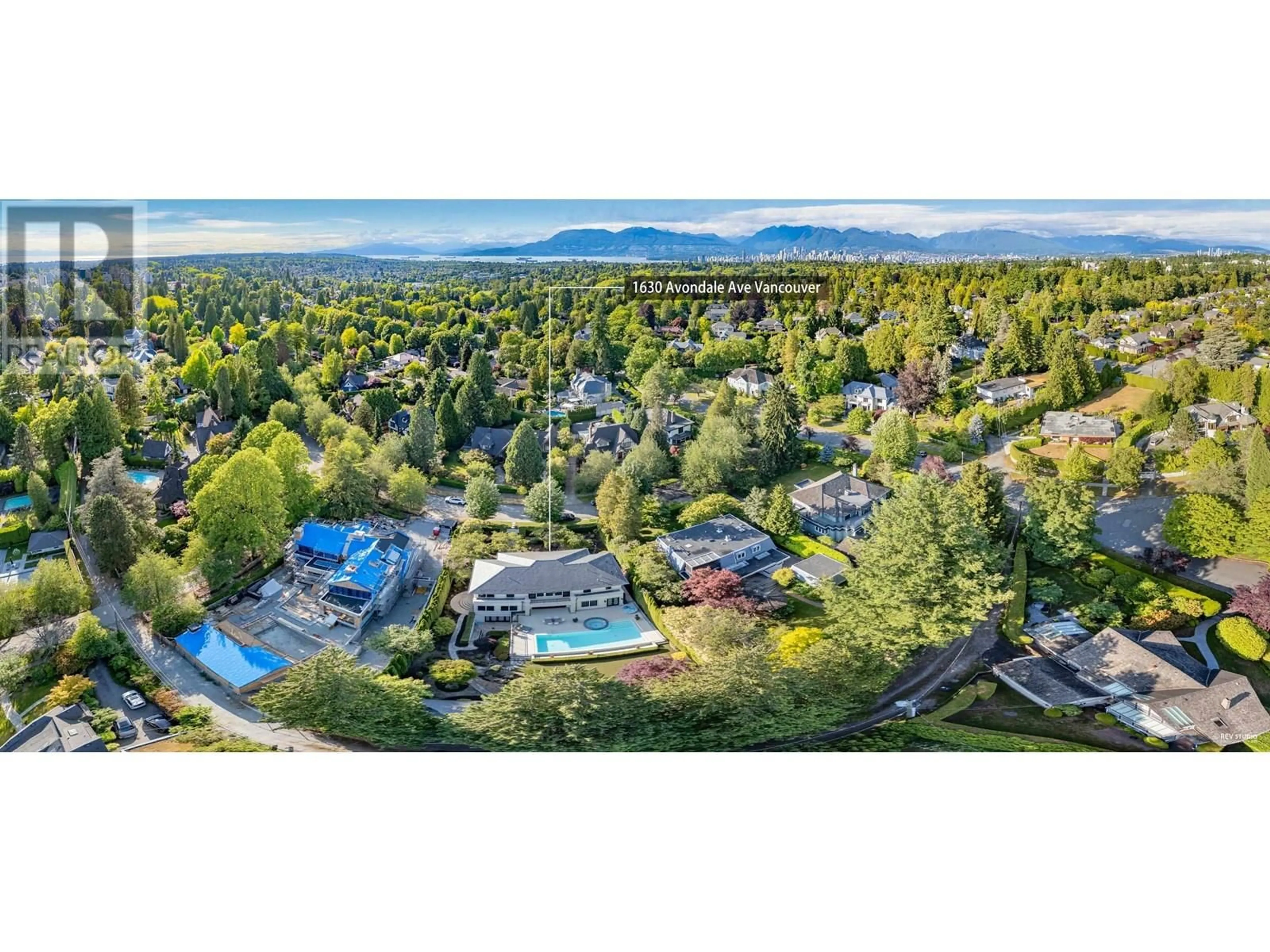 A pic from outside/outdoor area/front of a property/back of a property/a pic from drone, mountain view for 1630 AVONDALE AVENUE, Vancouver British Columbia V6M1S1