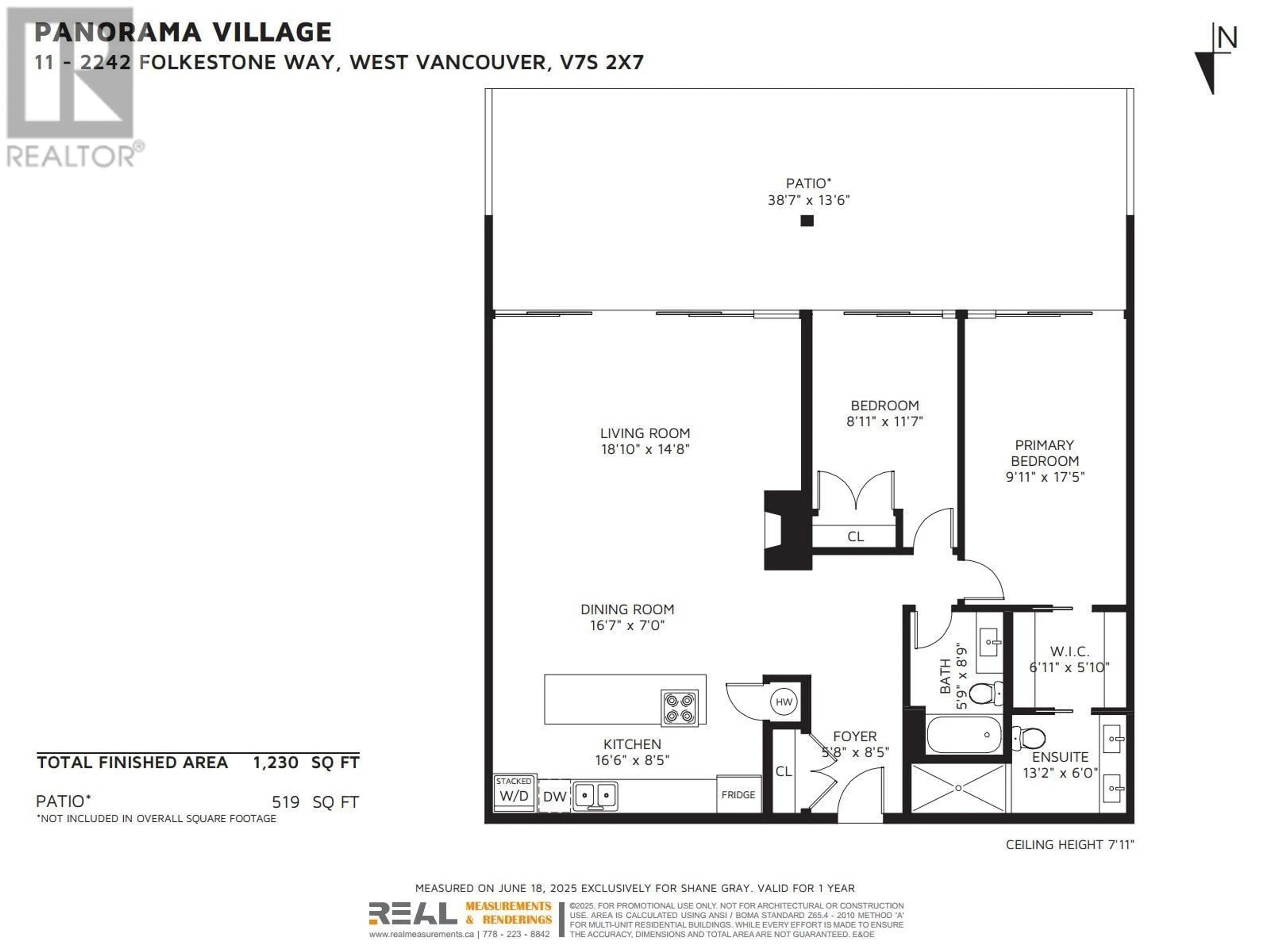 Floor plan for 11 - 2242 FOLKESTONE WAY, West Vancouver British Columbia V7S2X7