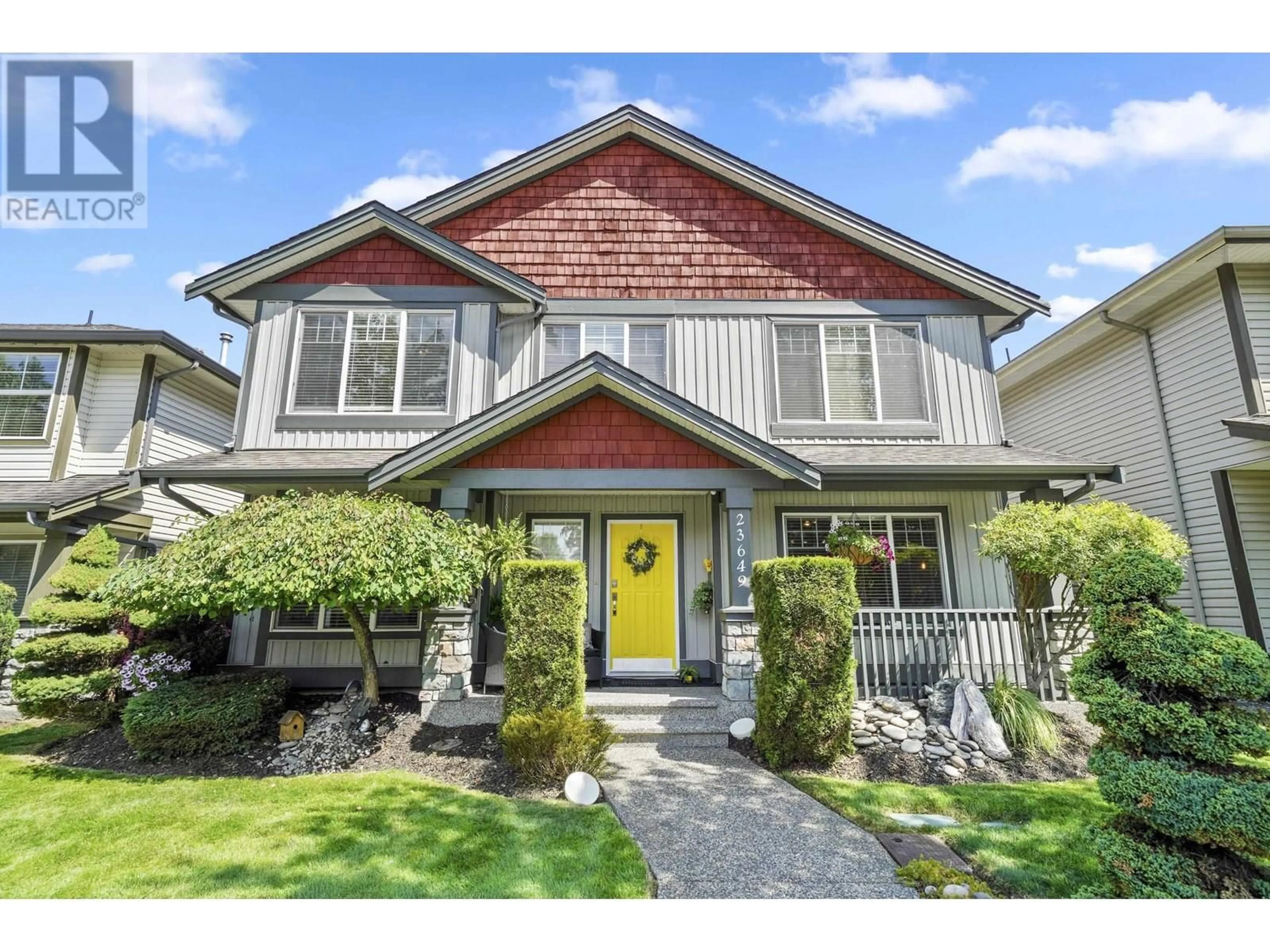 Home with vinyl exterior material, street for 23649 KANAKA WAY, Maple Ridge British Columbia V2N1E5