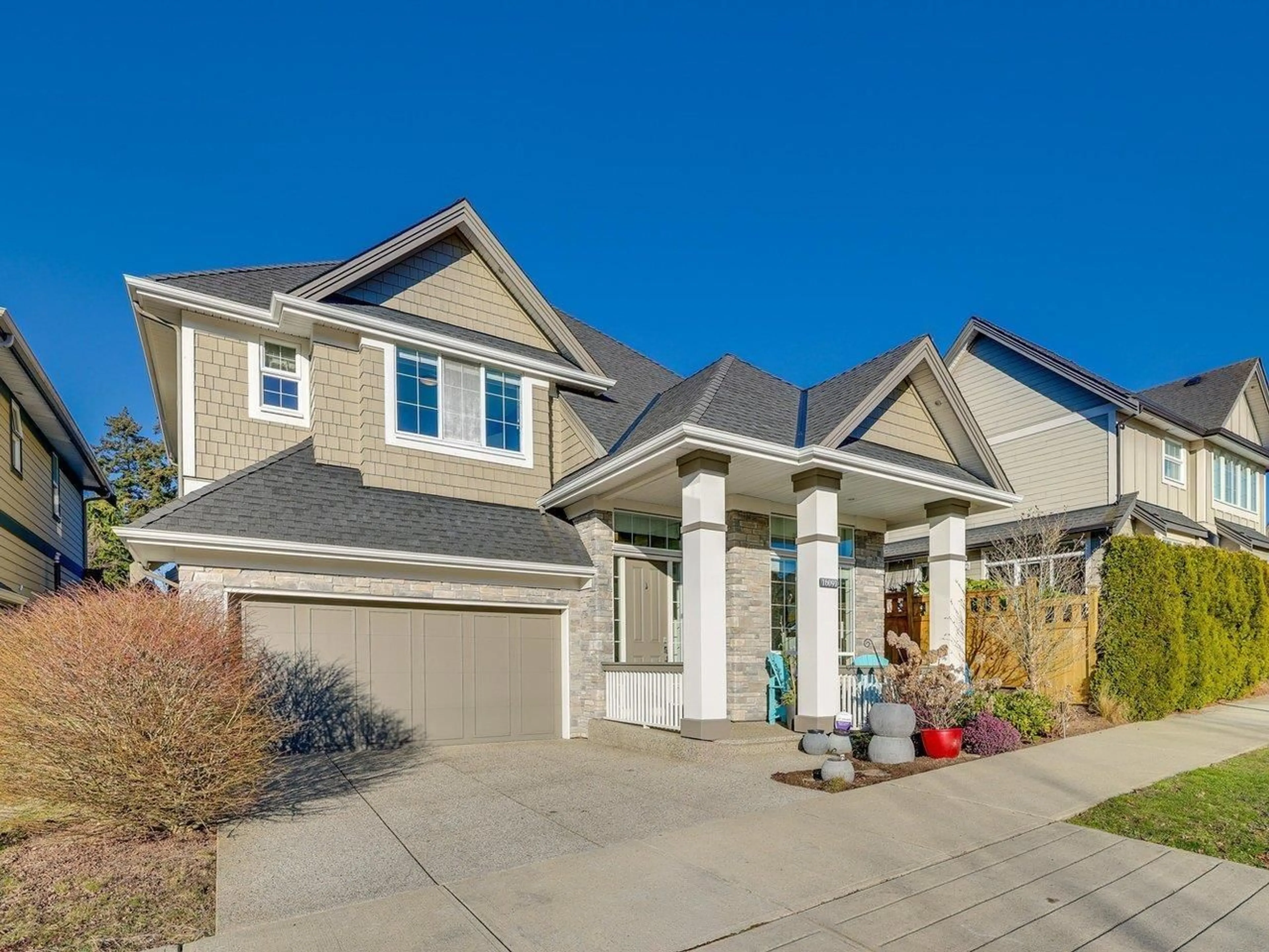 Home with vinyl exterior material, street for 16091 28, Surrey British Columbia V3Z3W1