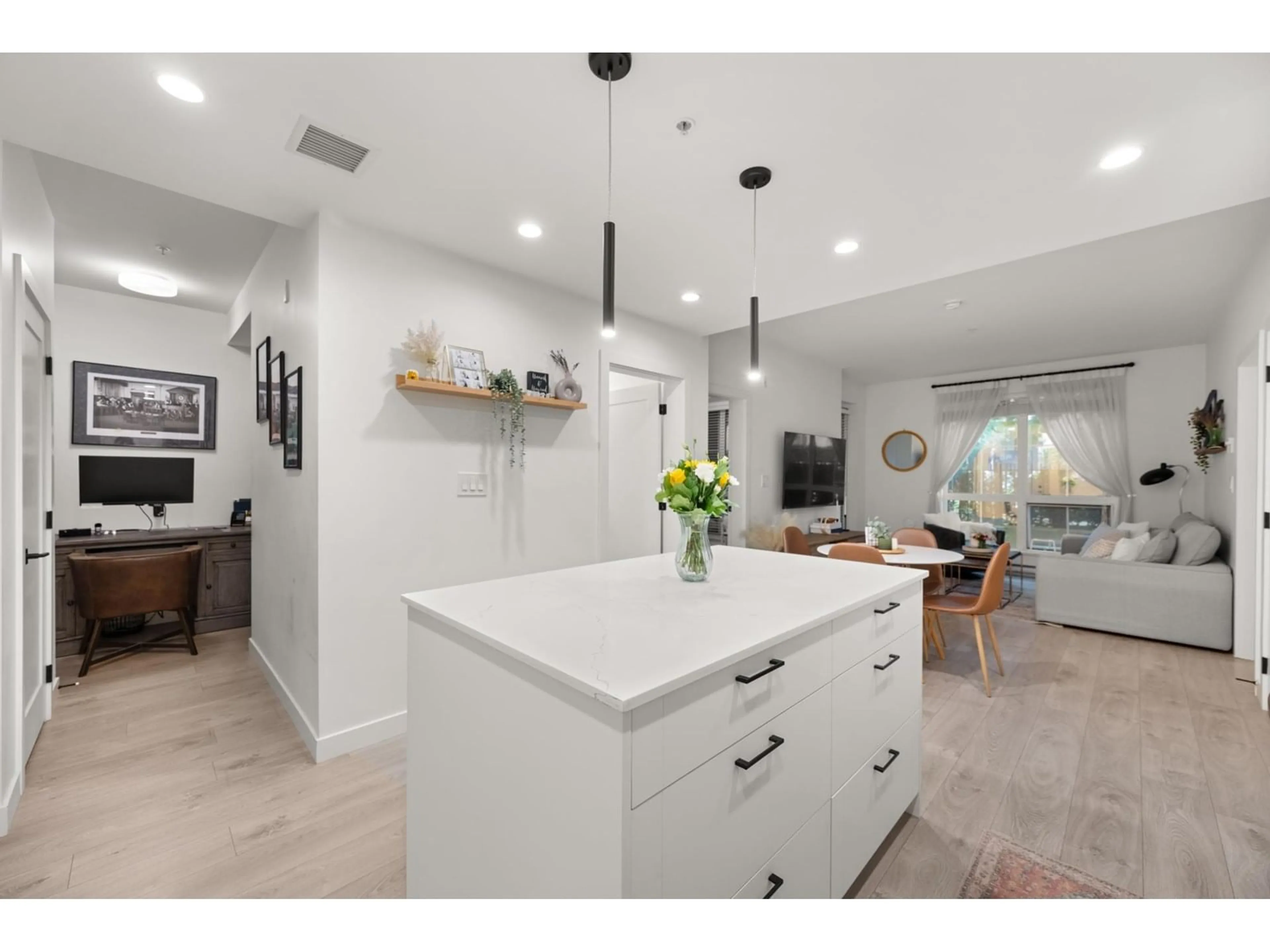 Open concept kitchen, ceramic/tile floor for C104 - 20052 83A, Langley British Columbia V2Y3P4