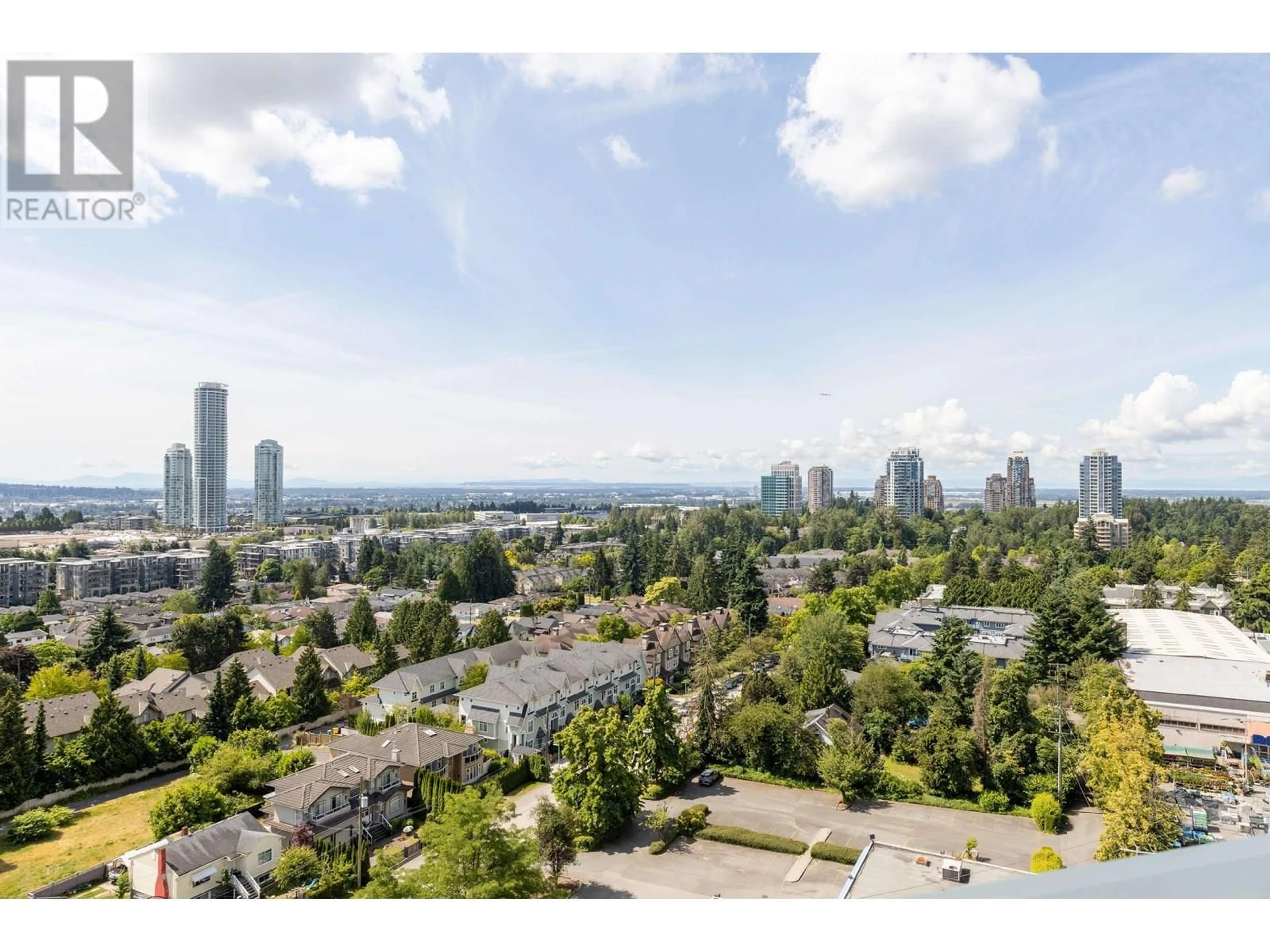 A pic from outside/outdoor area/front of a property/back of a property/a pic from drone, city buildings view from balcony for 1210 - 7388 KINGSWAY, Burnaby British Columbia V3N0G9