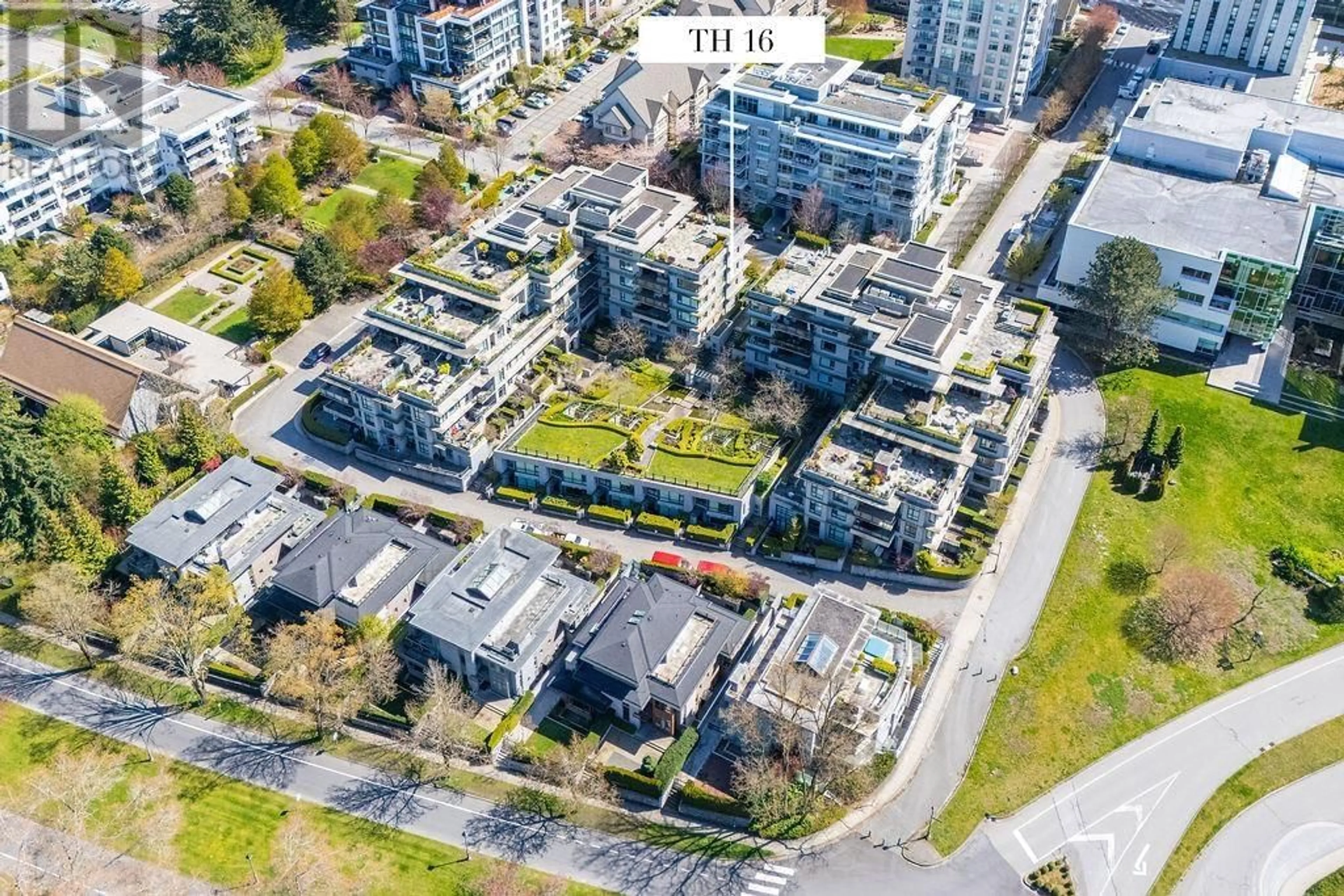 A pic from outside/outdoor area/front of a property/back of a property/a pic from drone, street for TH16 - 6063 IONA DRIVE, Vancouver British Columbia V6T0B1