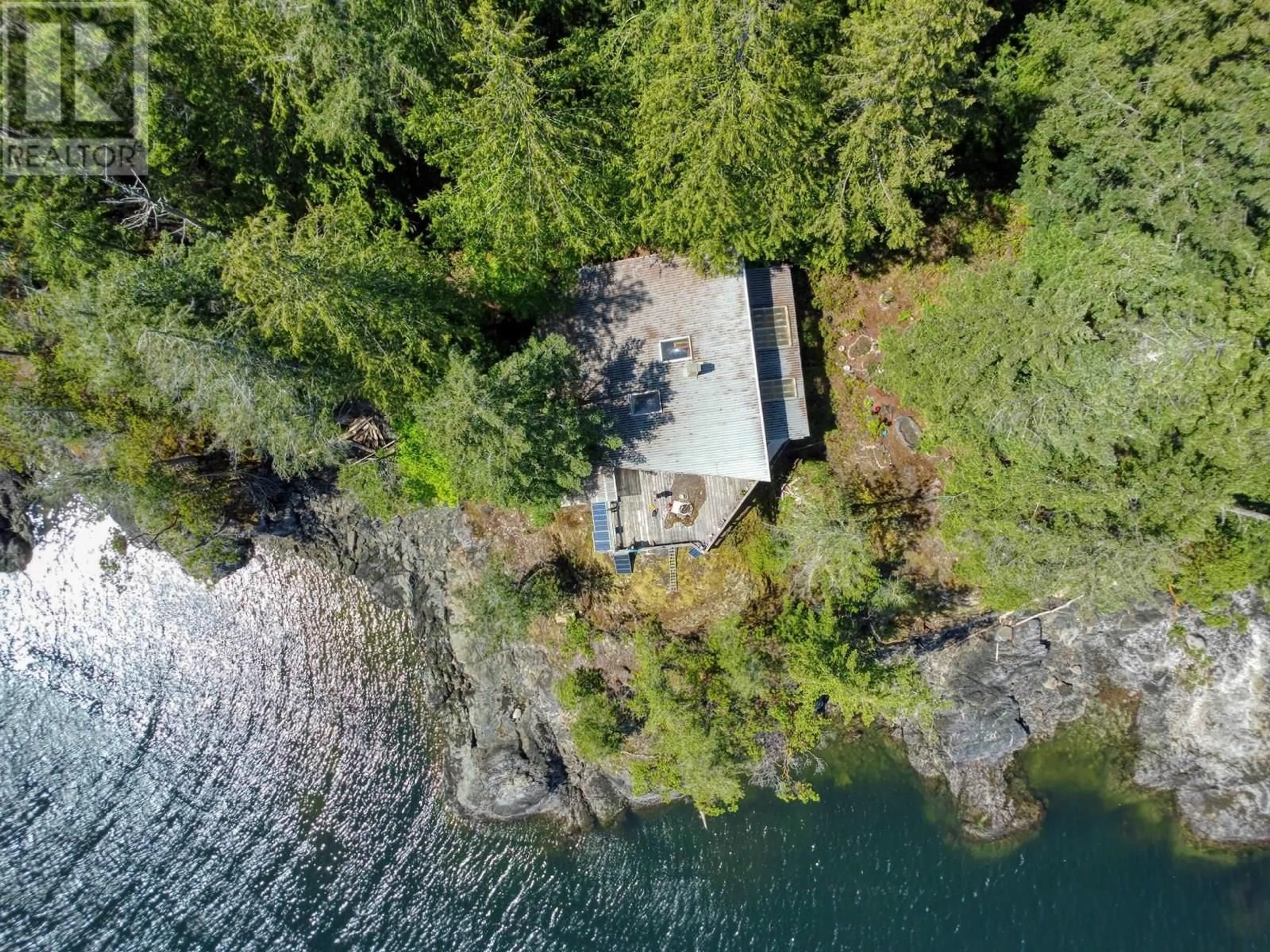 A pic from outside/outdoor area/front of a property/back of a property/a pic from drone, water/lake/river/ocean view for Block 1 JERVIS INLET BEACH, Egmont British Columbia V0N1N0