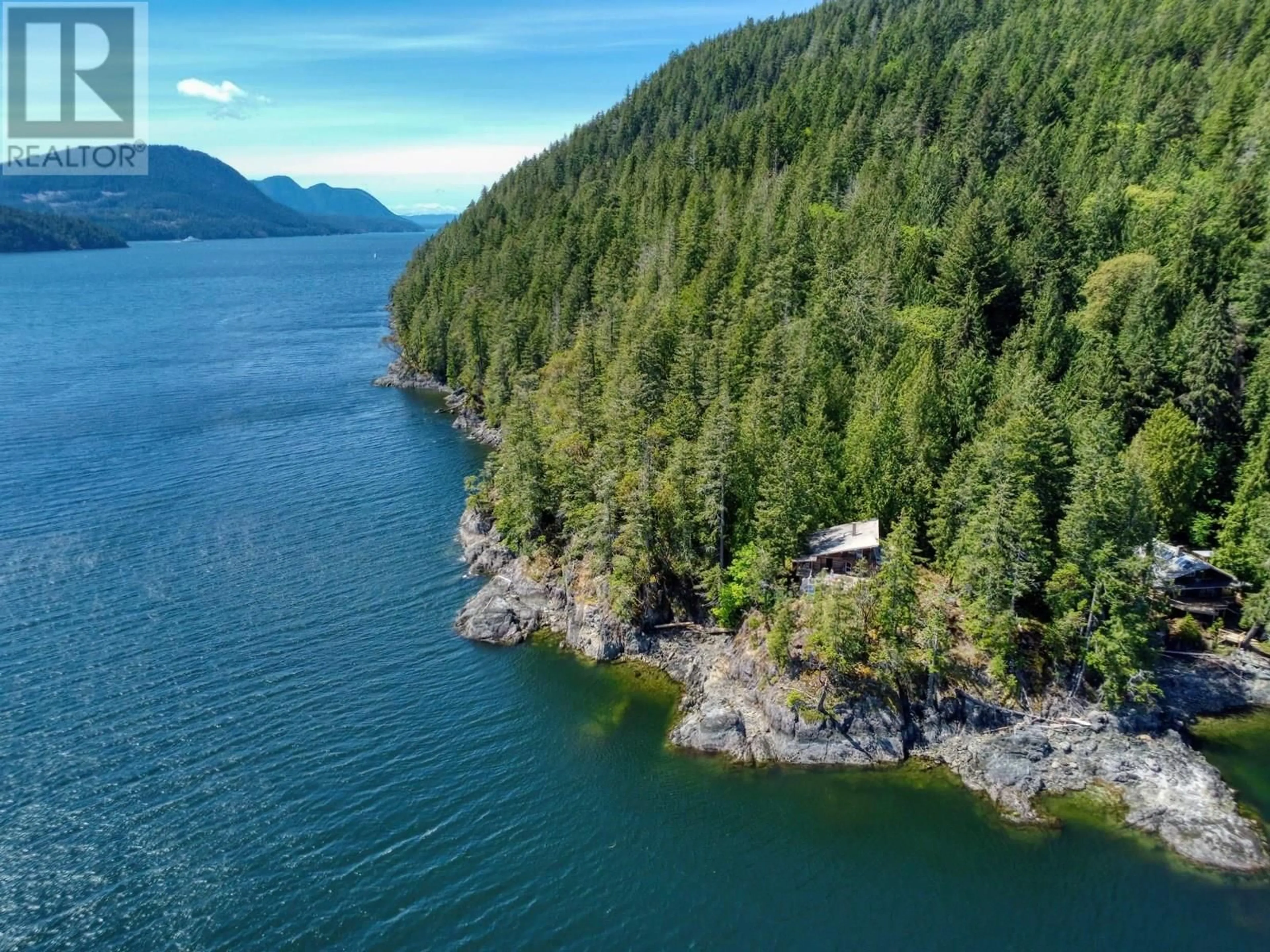 A pic from outside/outdoor area/front of a property/back of a property/a pic from drone, water/lake/river/ocean view for Block 1 JERVIS INLET BEACH, Egmont British Columbia V0N1N0