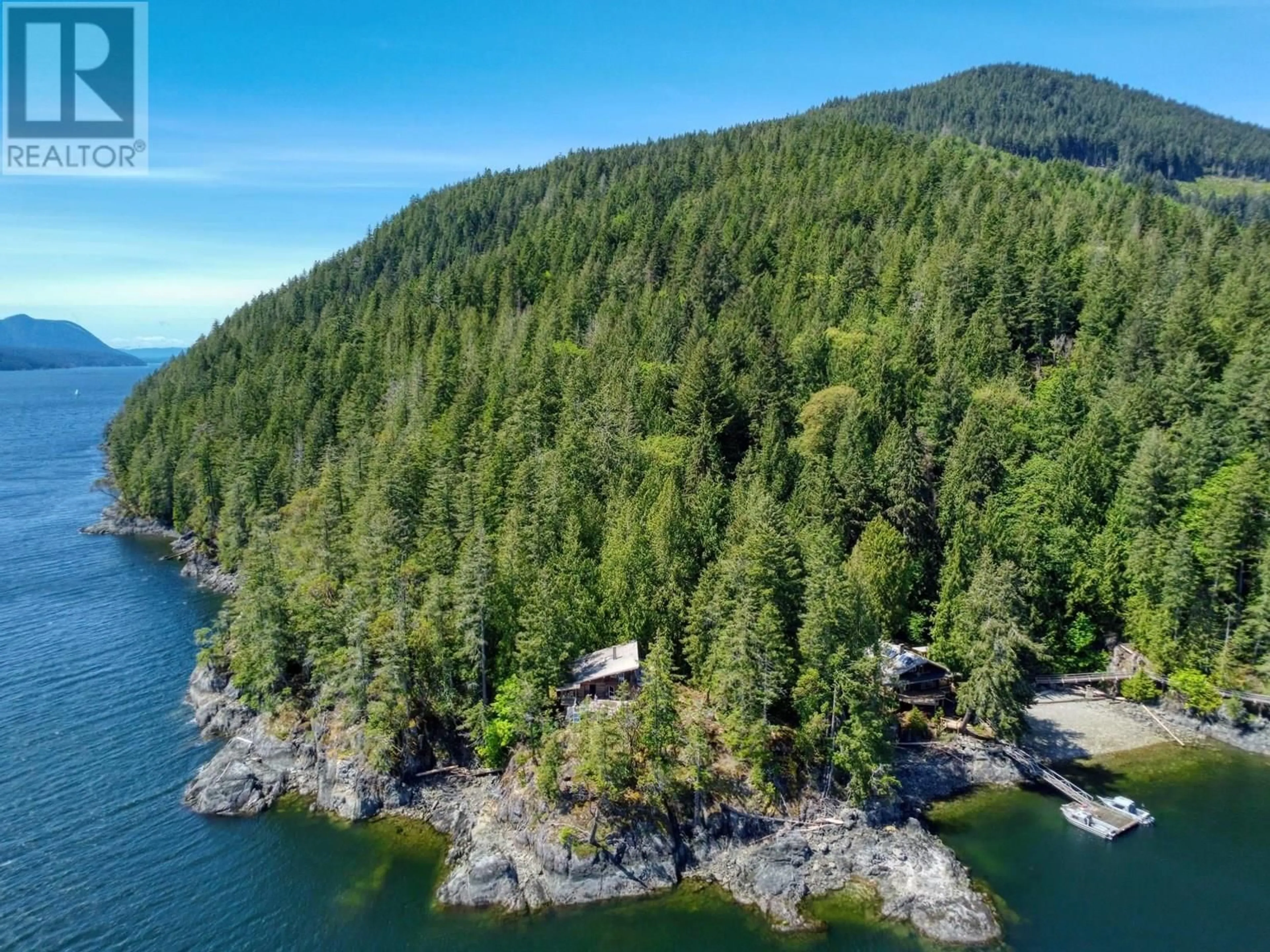 A pic from outside/outdoor area/front of a property/back of a property/a pic from drone, water/lake/river/ocean view for Block 1 JERVIS INLET BEACH, Egmont British Columbia V0N1N0