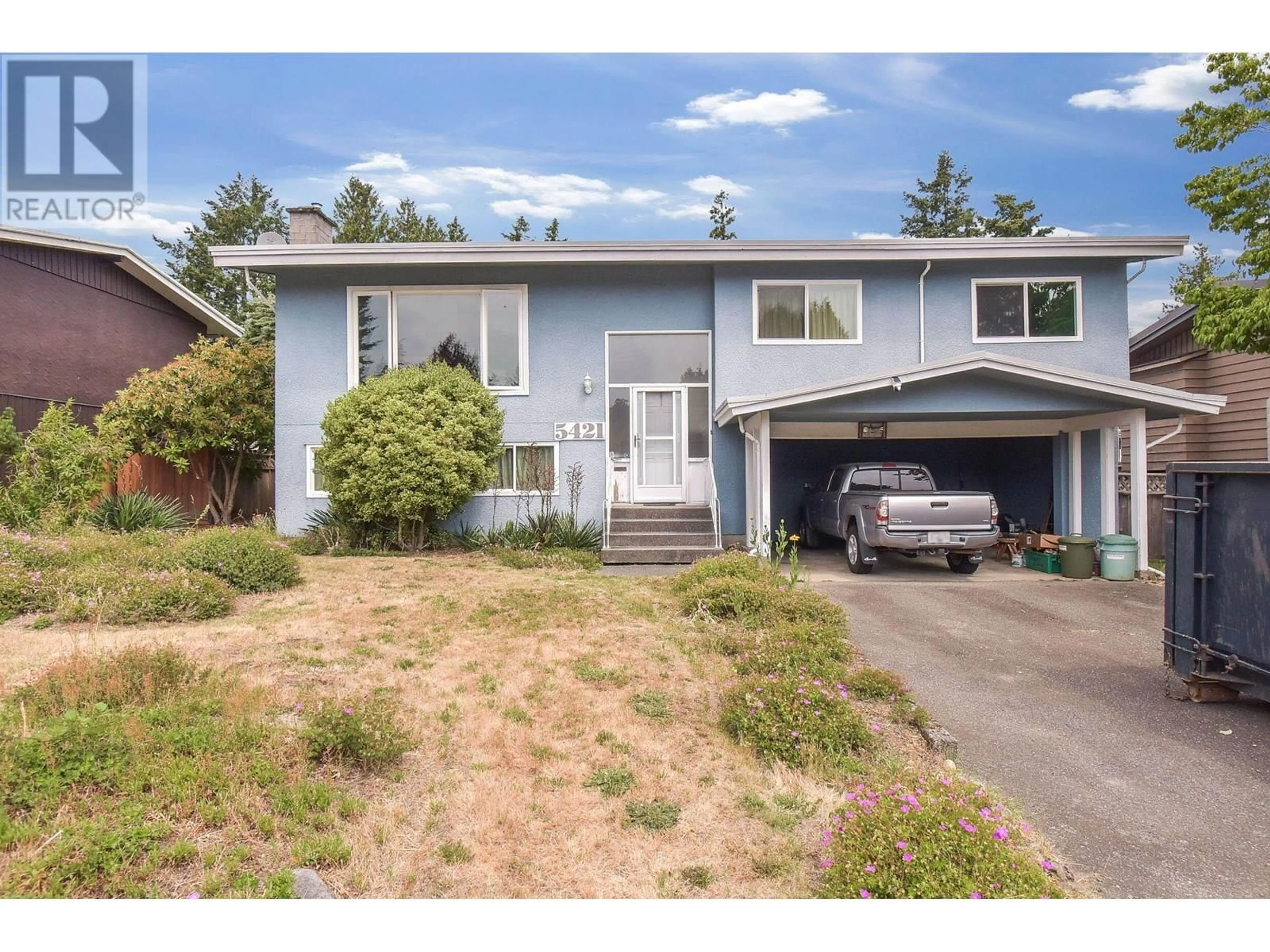 Home with vinyl exterior material, street for 5421 5B AVENUE, Delta British Columbia V4M1K6