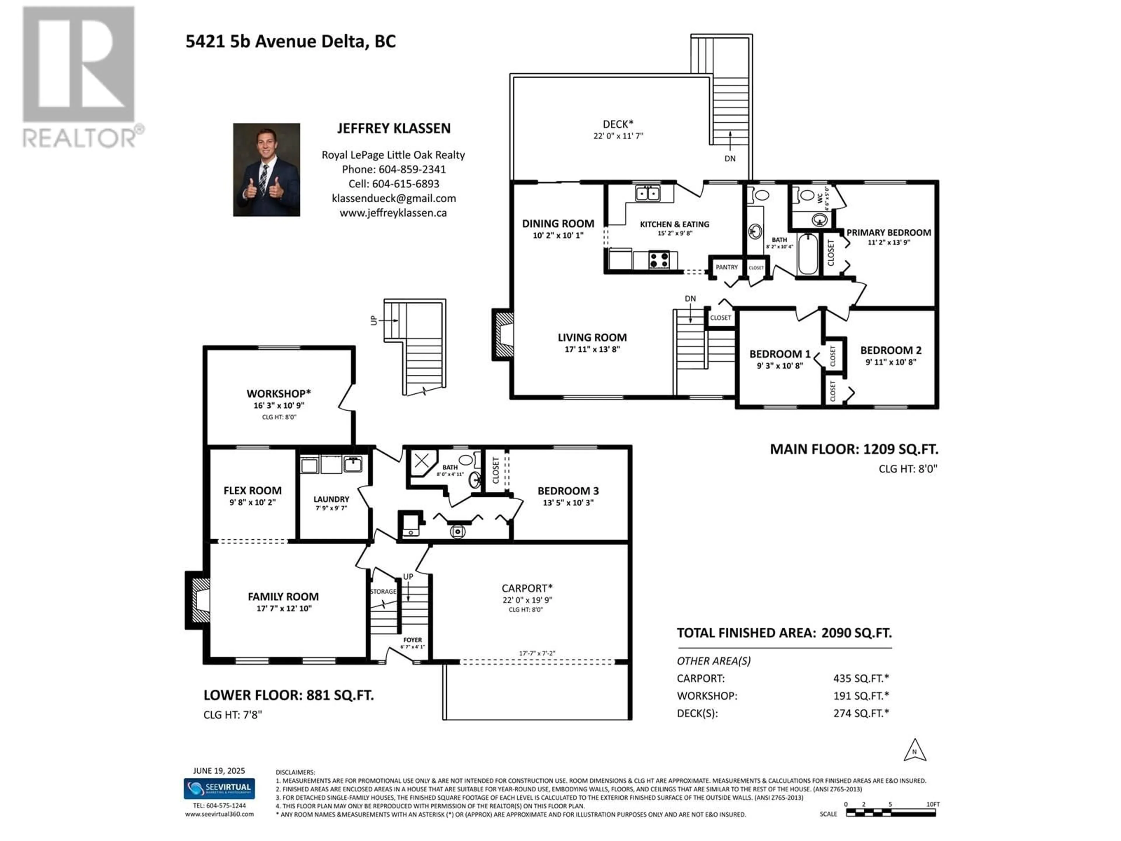 Floor plan for 5421 5B AVENUE, Delta British Columbia V4M1K6