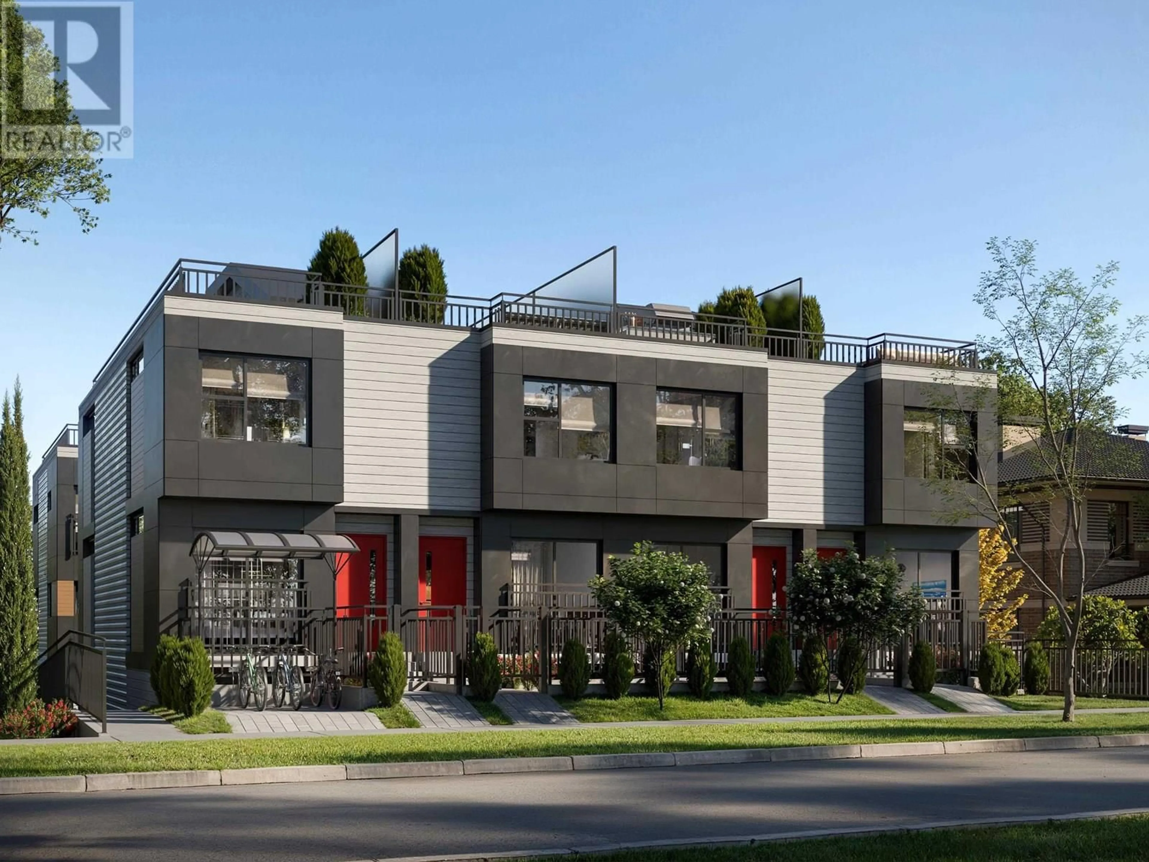 Home with brick exterior material, street for 103 - 586 THOMPSON AVENUE, Coquitlam British Columbia V0V0V0