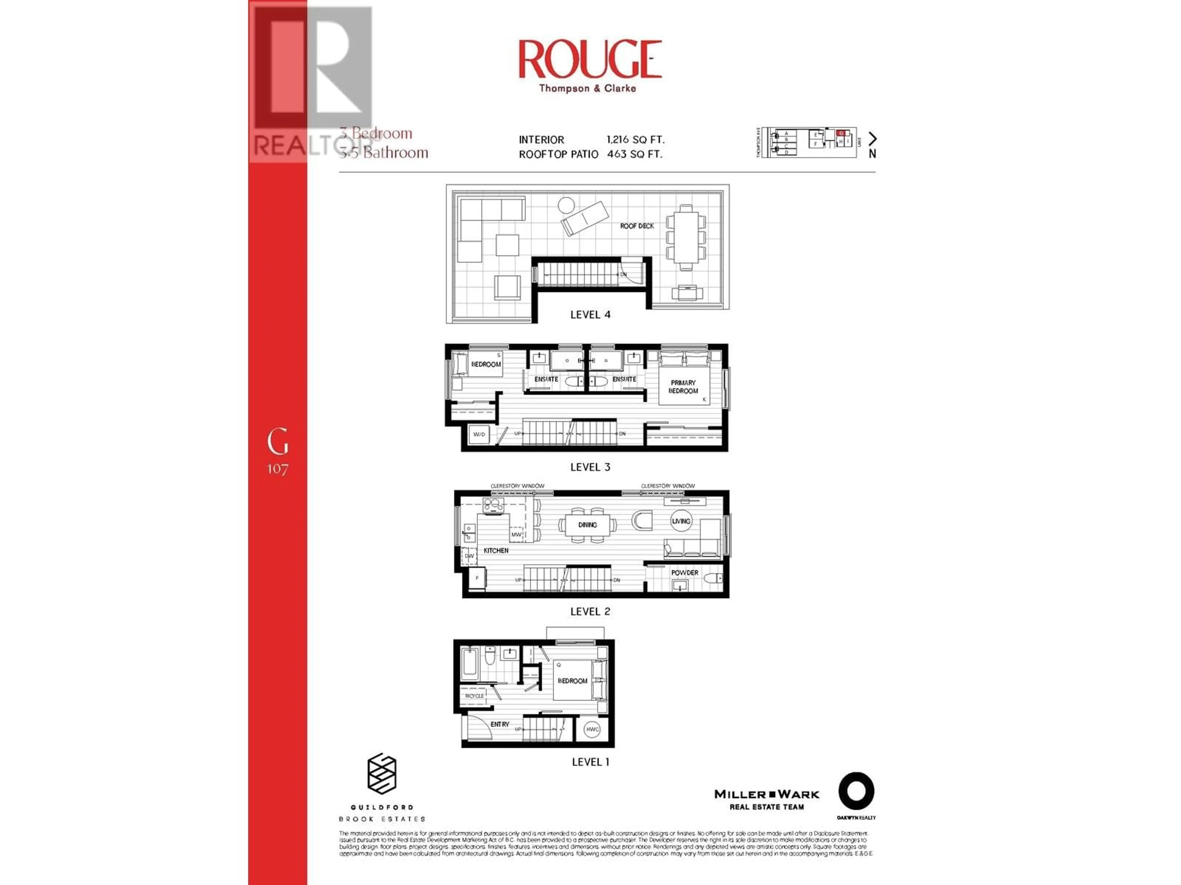 Floor plan for 107 - 586 THOMPSON AVENUE, Coquitlam British Columbia V0V0V0