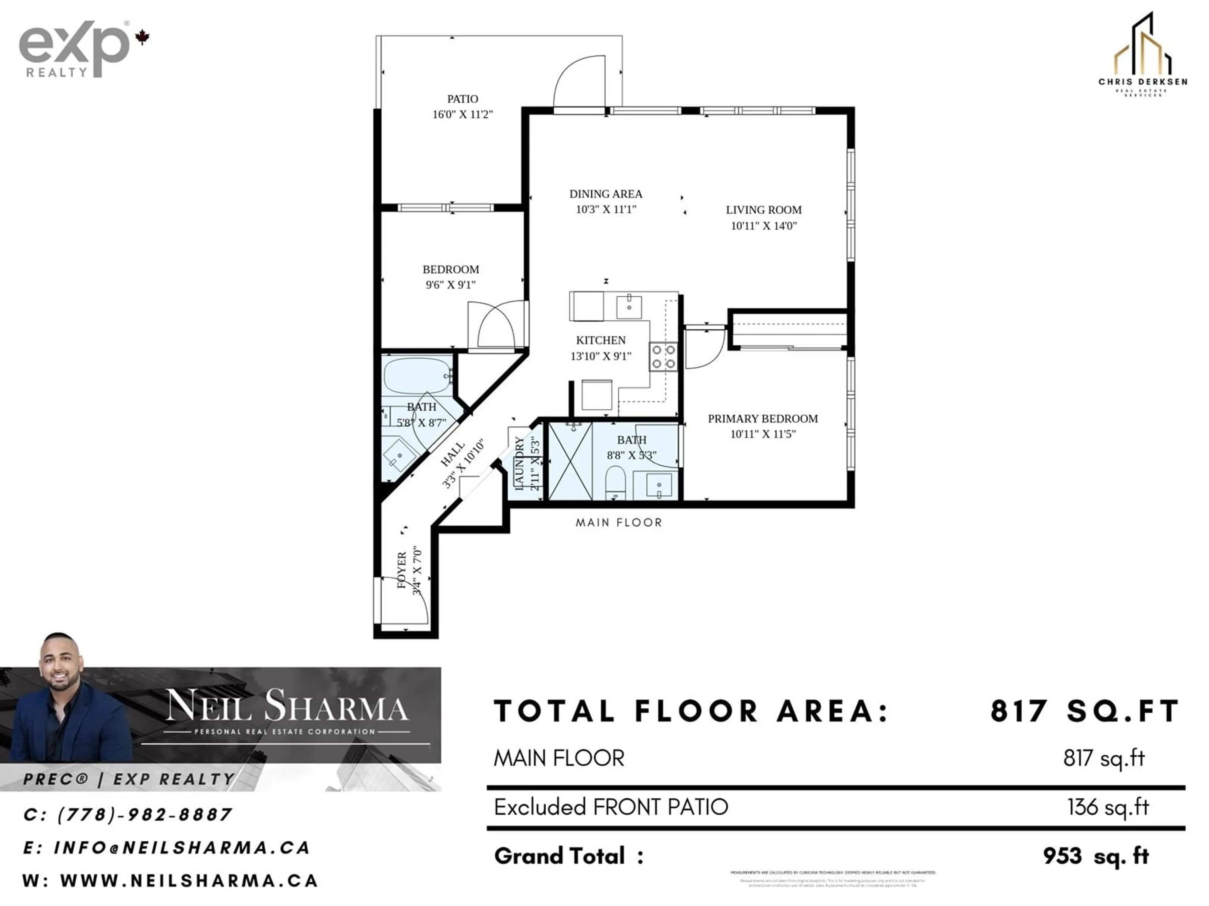 Floor plan for 108 - 6468 195A, Surrey British Columbia V4N6T1