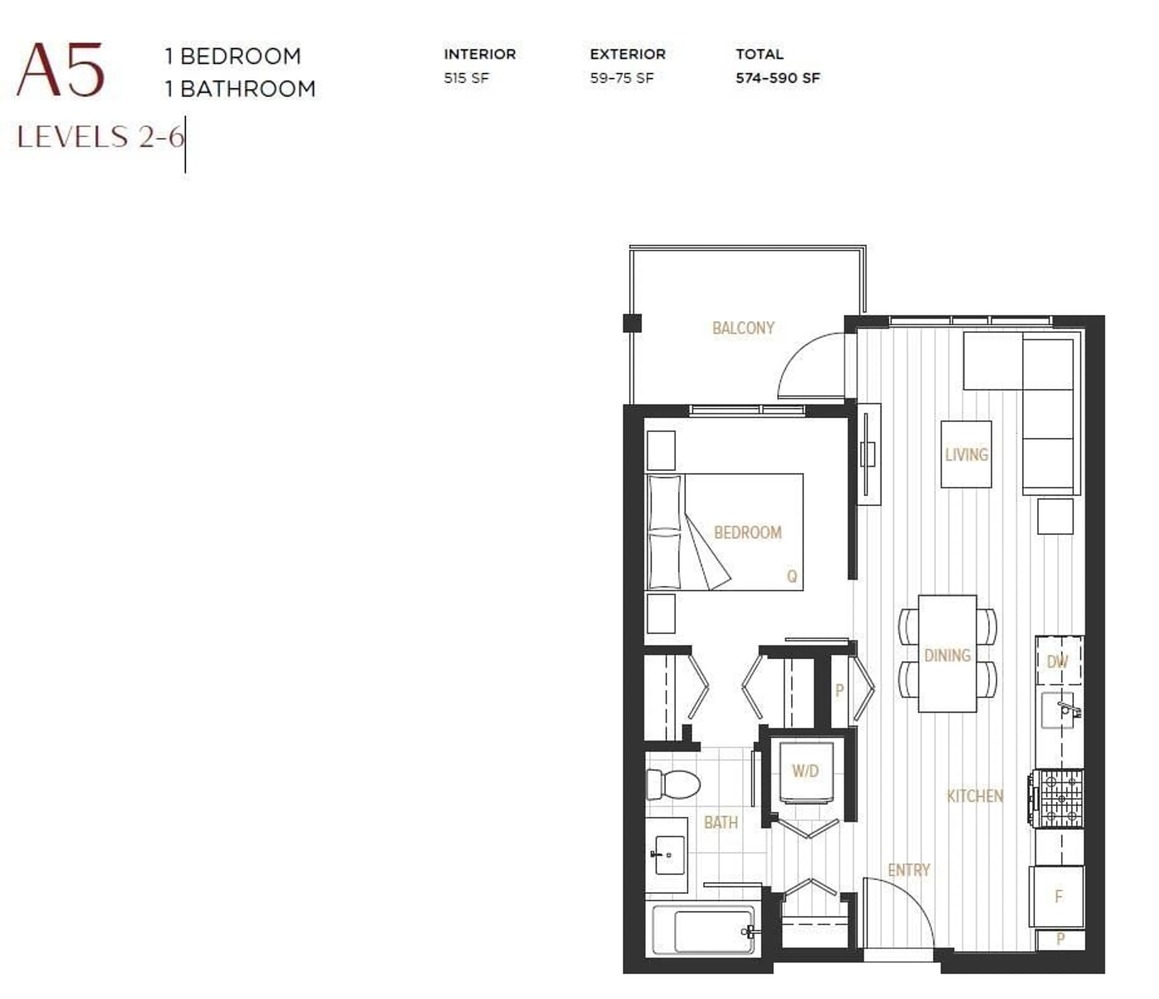 Floor plan for 202 - 13238 105, Surrey British Columbia V3T0W1