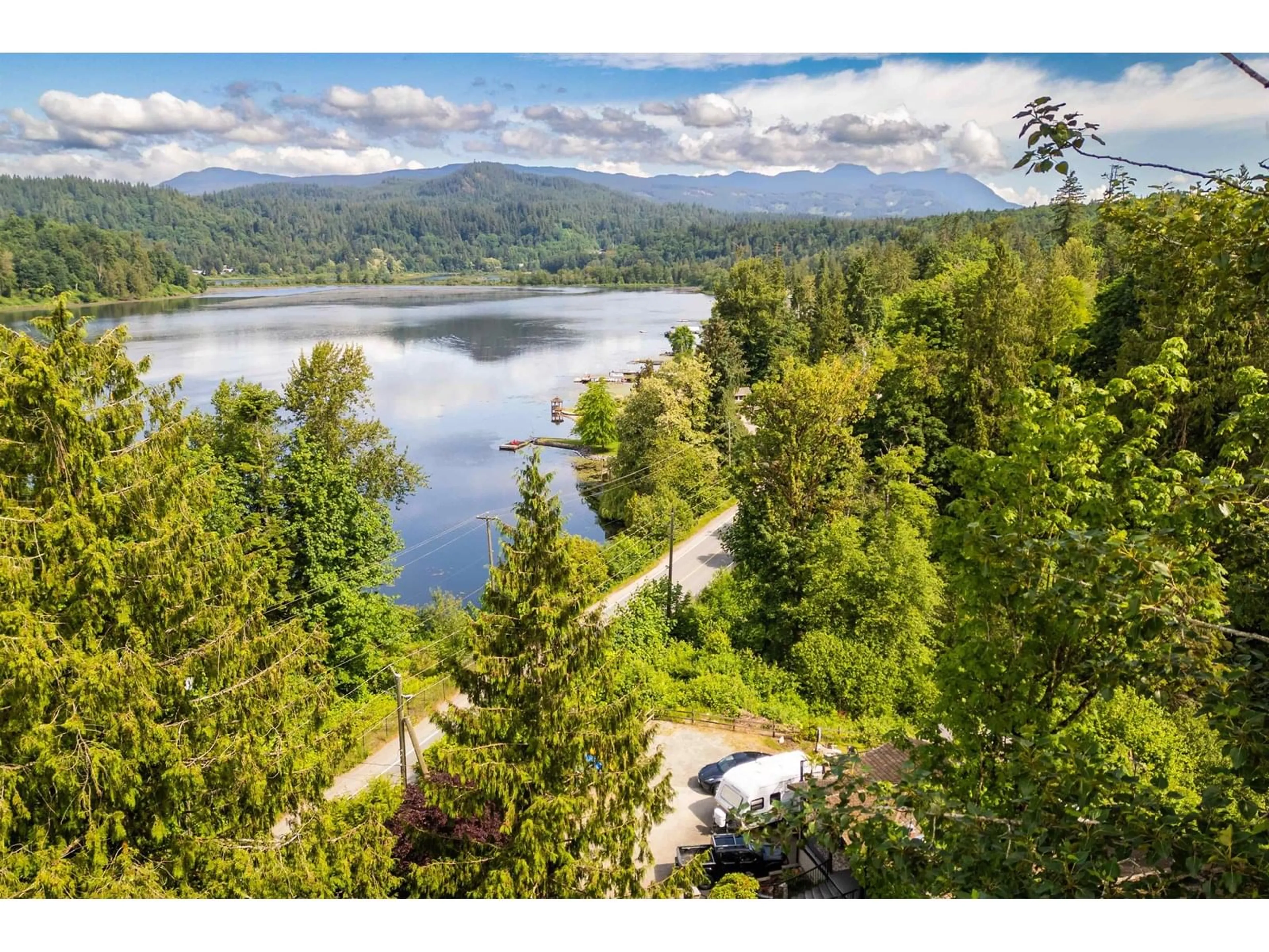 A pic from outside/outdoor area/front of a property/back of a property/a pic from drone, water/lake/river/ocean view for 9380 HAYWARD, Mission British Columbia V4S1J1