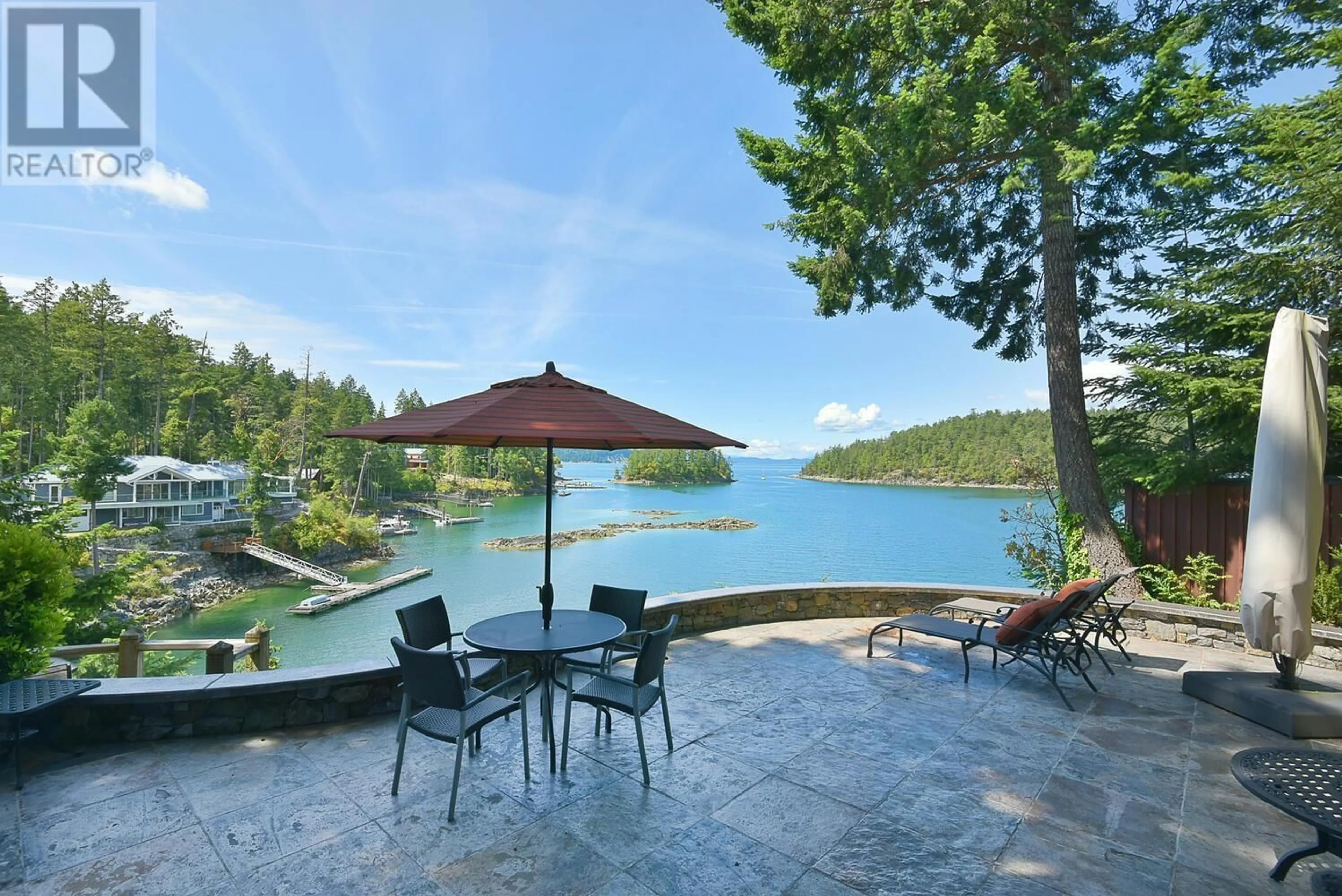 Patio, water/lake/river/ocean view for 5386 SANS SOUCI ROAD, Halfmoon Bay British Columbia V7Z1B6