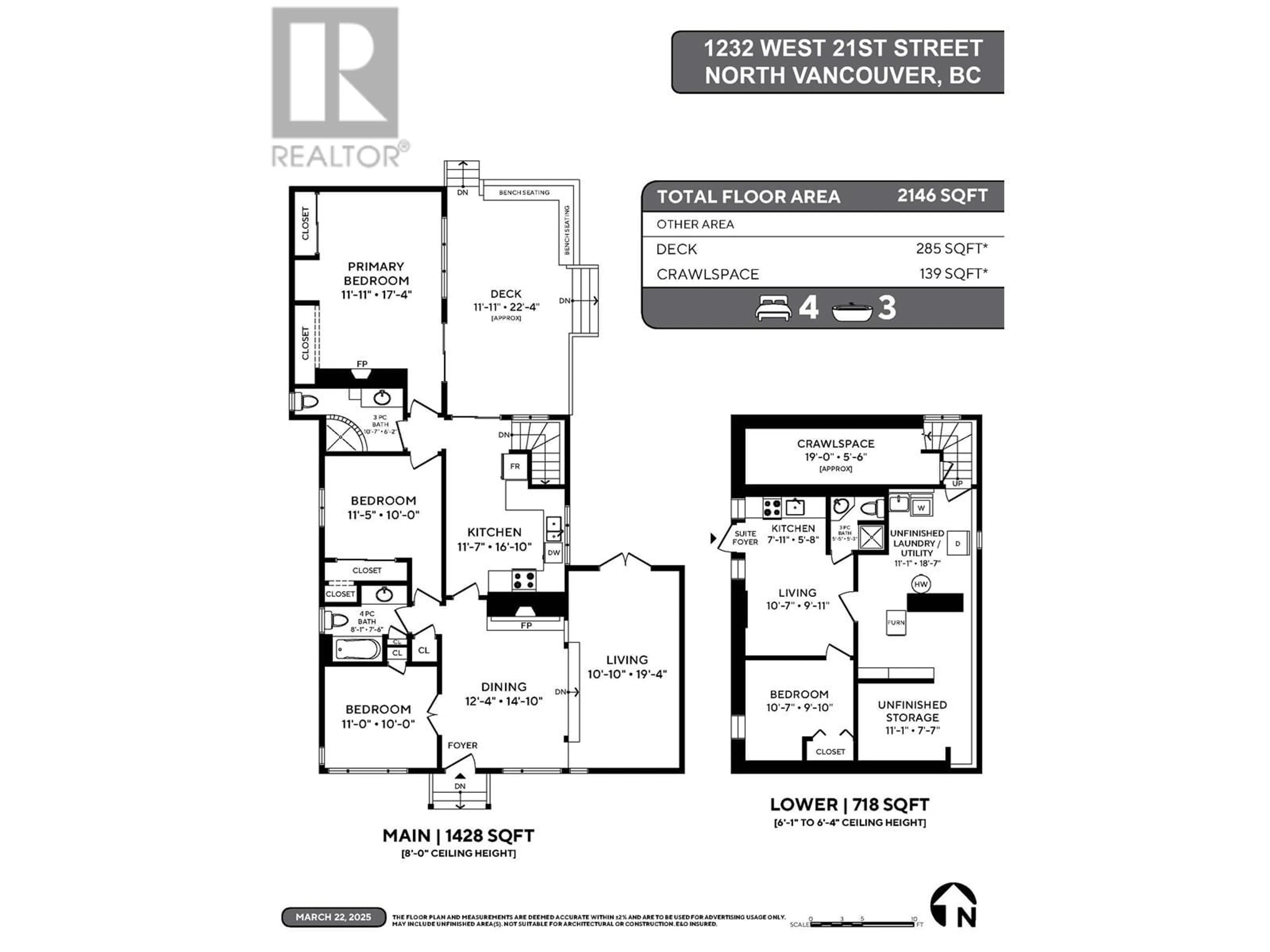 Floor plan for 1232 21ST STREET, North Vancouver British Columbia V7P2C9