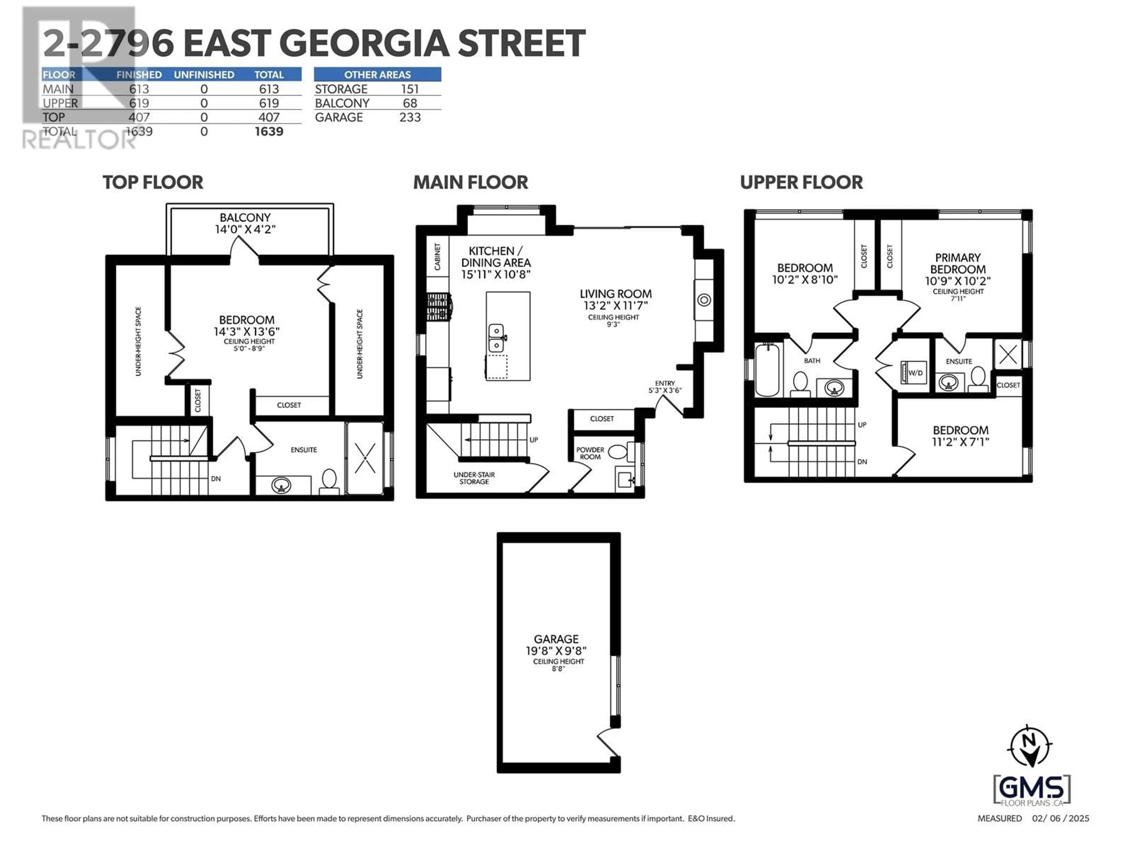Floor plan for 2796 GEORGIA STREET, Vancouver British Columbia V5K2K2