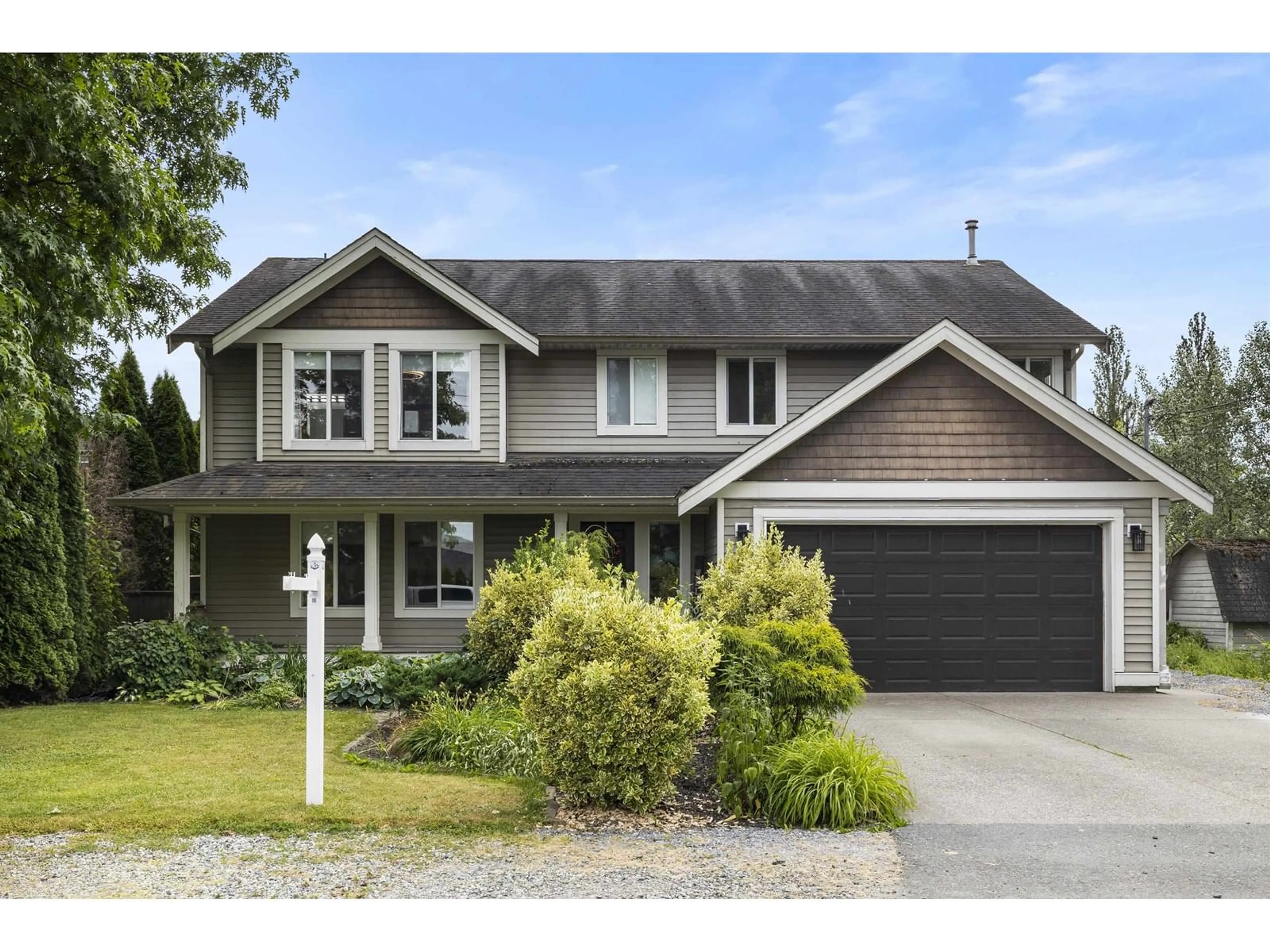 Home with vinyl exterior material, street for 21670 MAXWELL, Langley British Columbia V2Y2P9