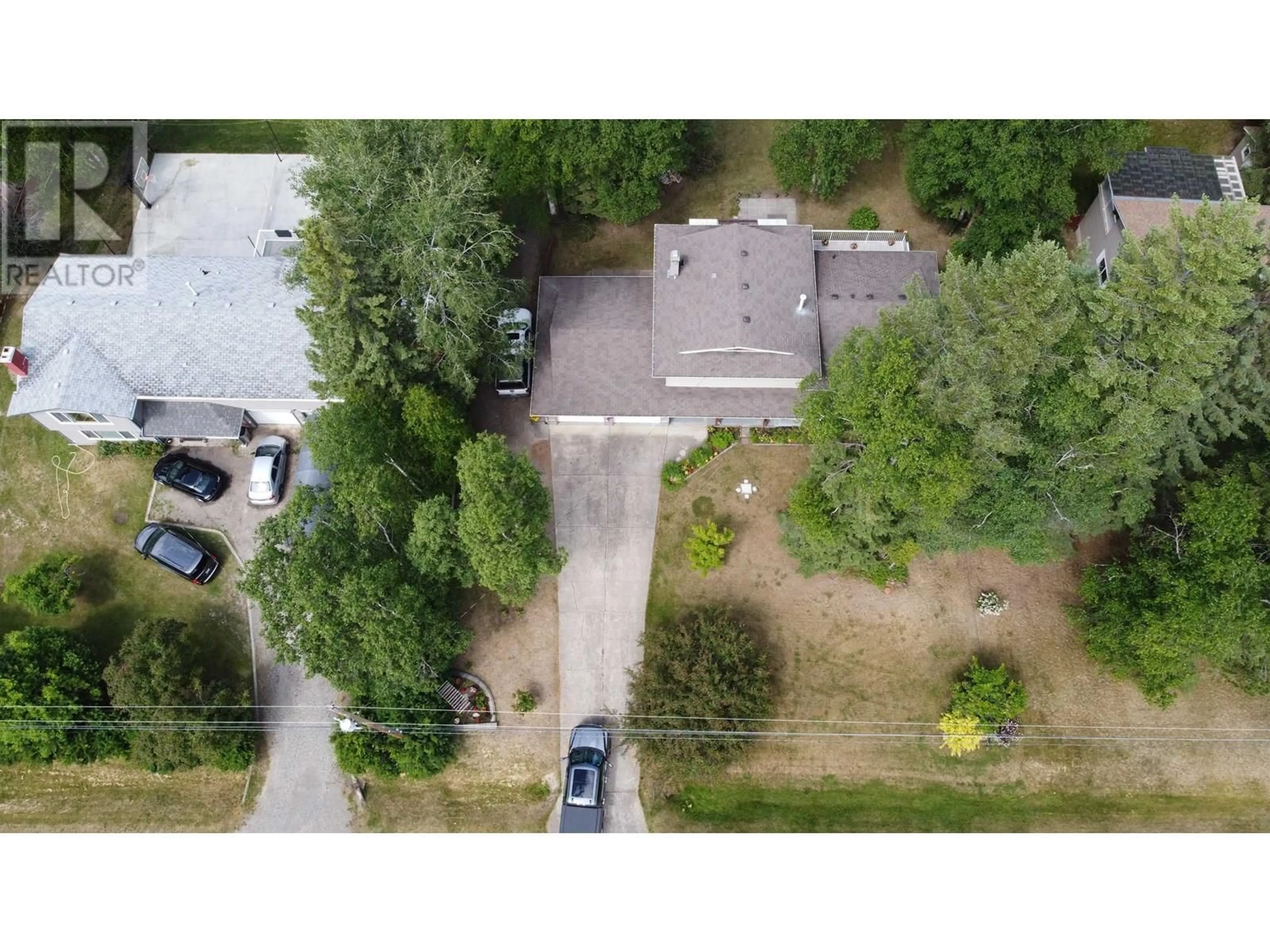 A pic from outside/outdoor area/front of a property/back of a property/a pic from drone, street for 2850 GAVLIN ROAD, Quesnel British Columbia V2J4Z9