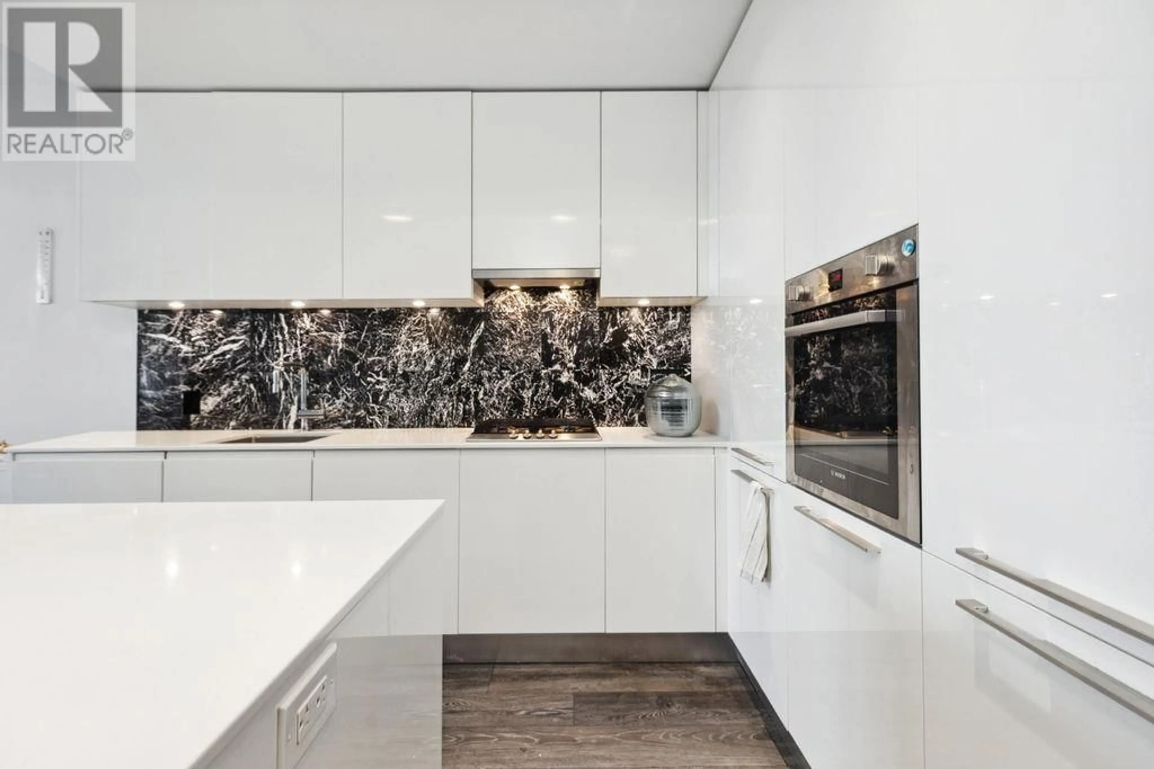 Contemporary kitchen, ceramic/tile floor for 1508 - 1955 ALPHA WAY, Burnaby British Columbia V5C0K6