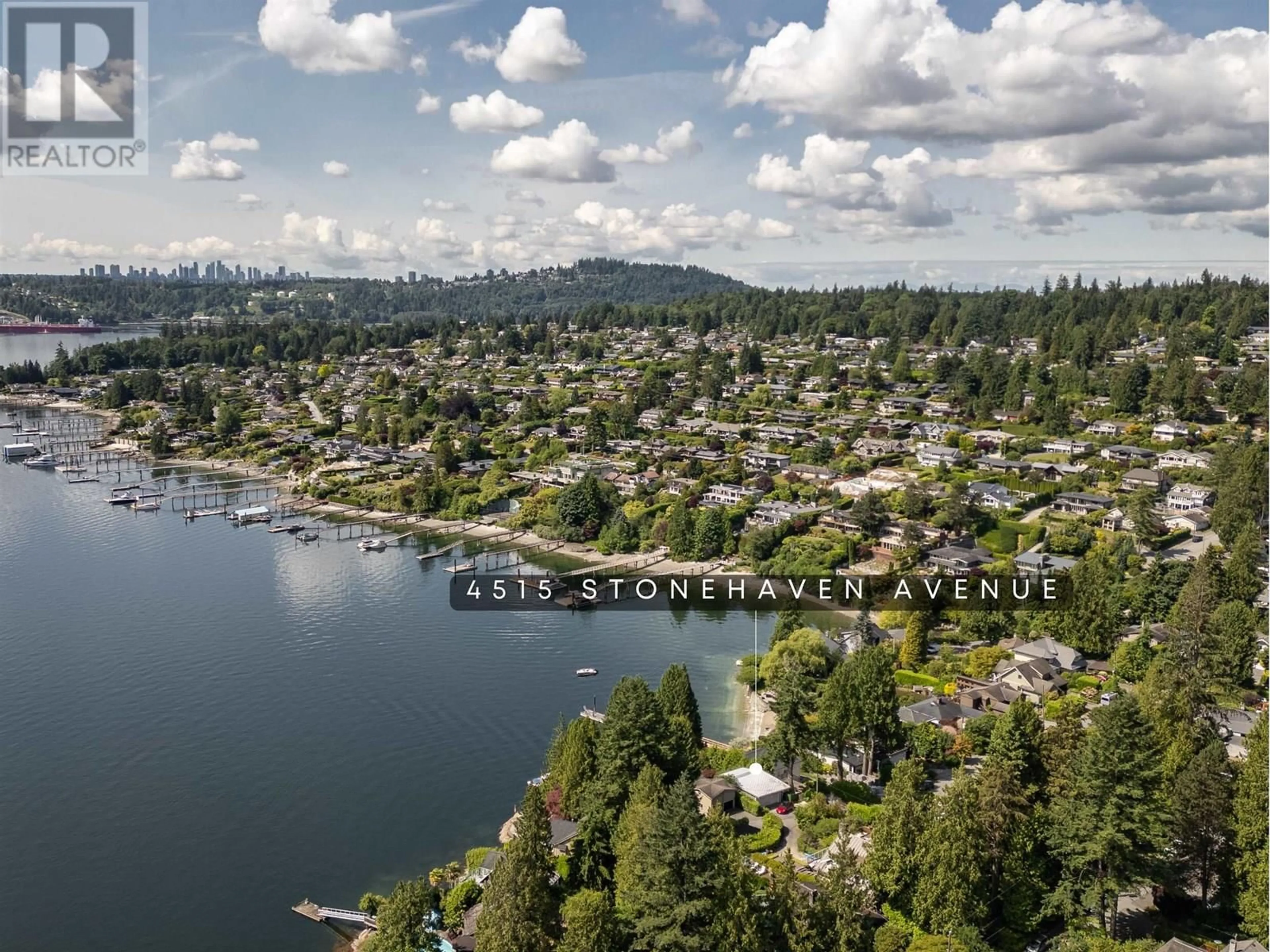 A pic from outside/outdoor area/front of a property/back of a property/a pic from drone, water/lake/river/ocean view for 4515 STONEHAVEN AVENUE, North Vancouver British Columbia V7G1E7