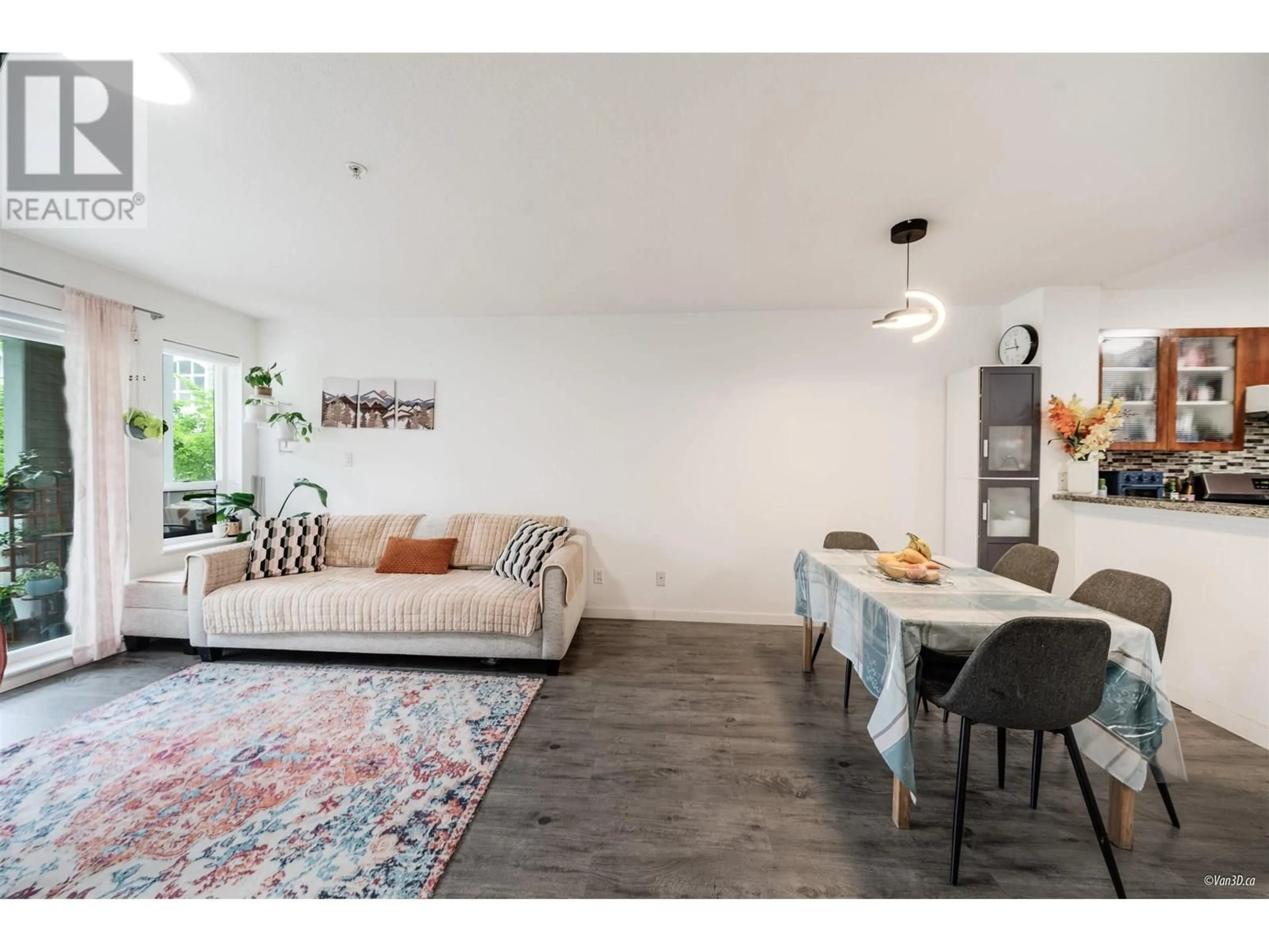 Living room with furniture, wood/laminate floor for 305 - 8120 JONES ROAD, Richmond British Columbia V6Y4K7